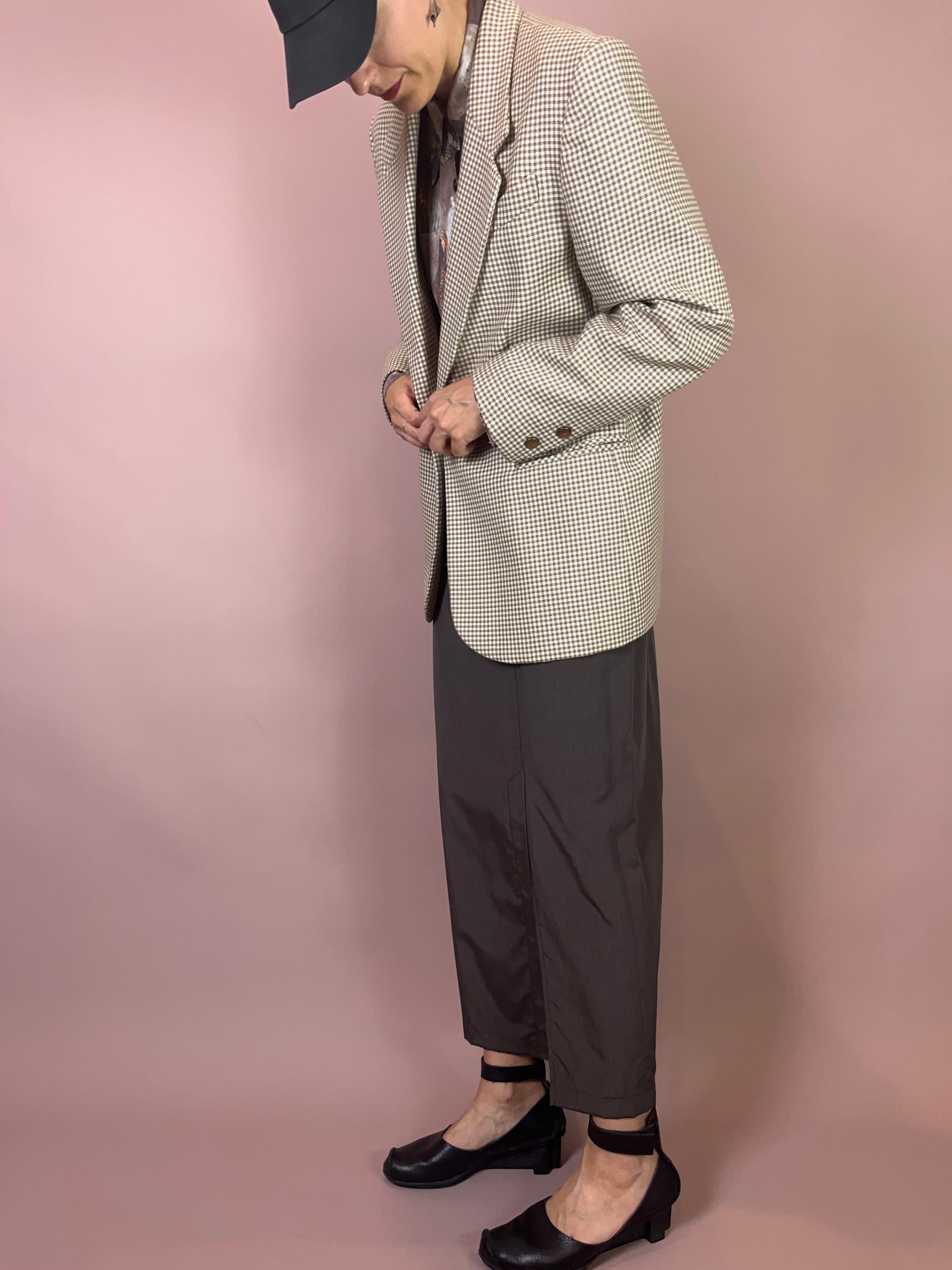 Blazer Karo Beige Gr. 38