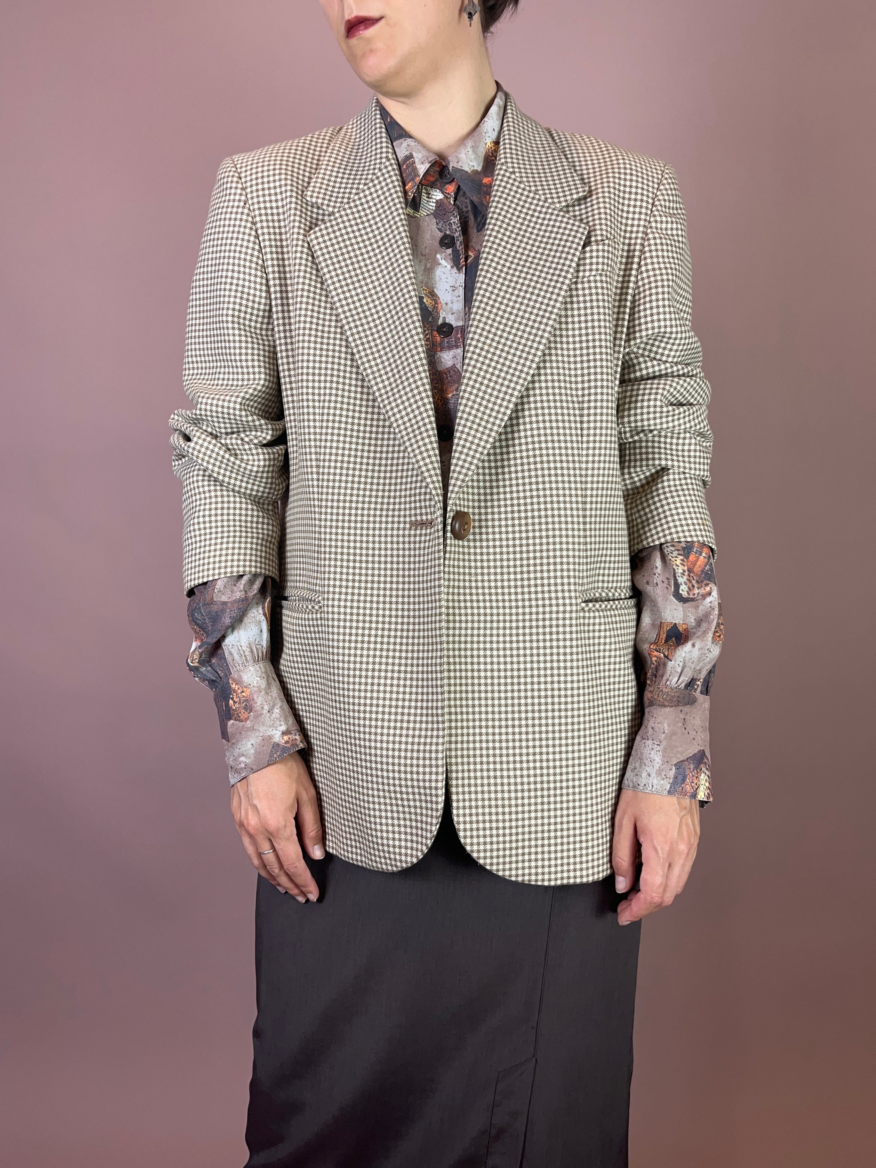 Blazer Karo Beige Gr. 38