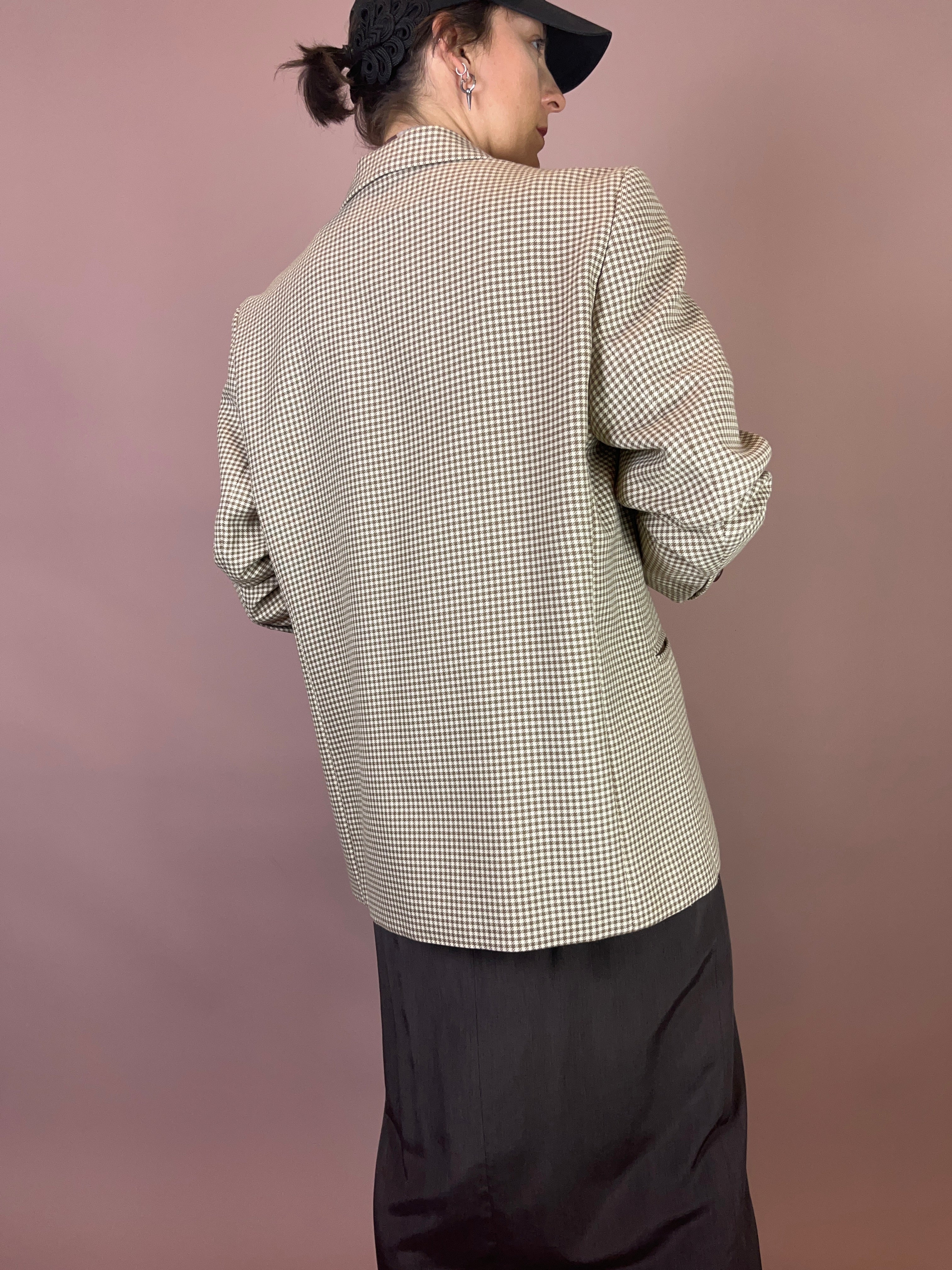 Blazer Karo Beige Gr. 38