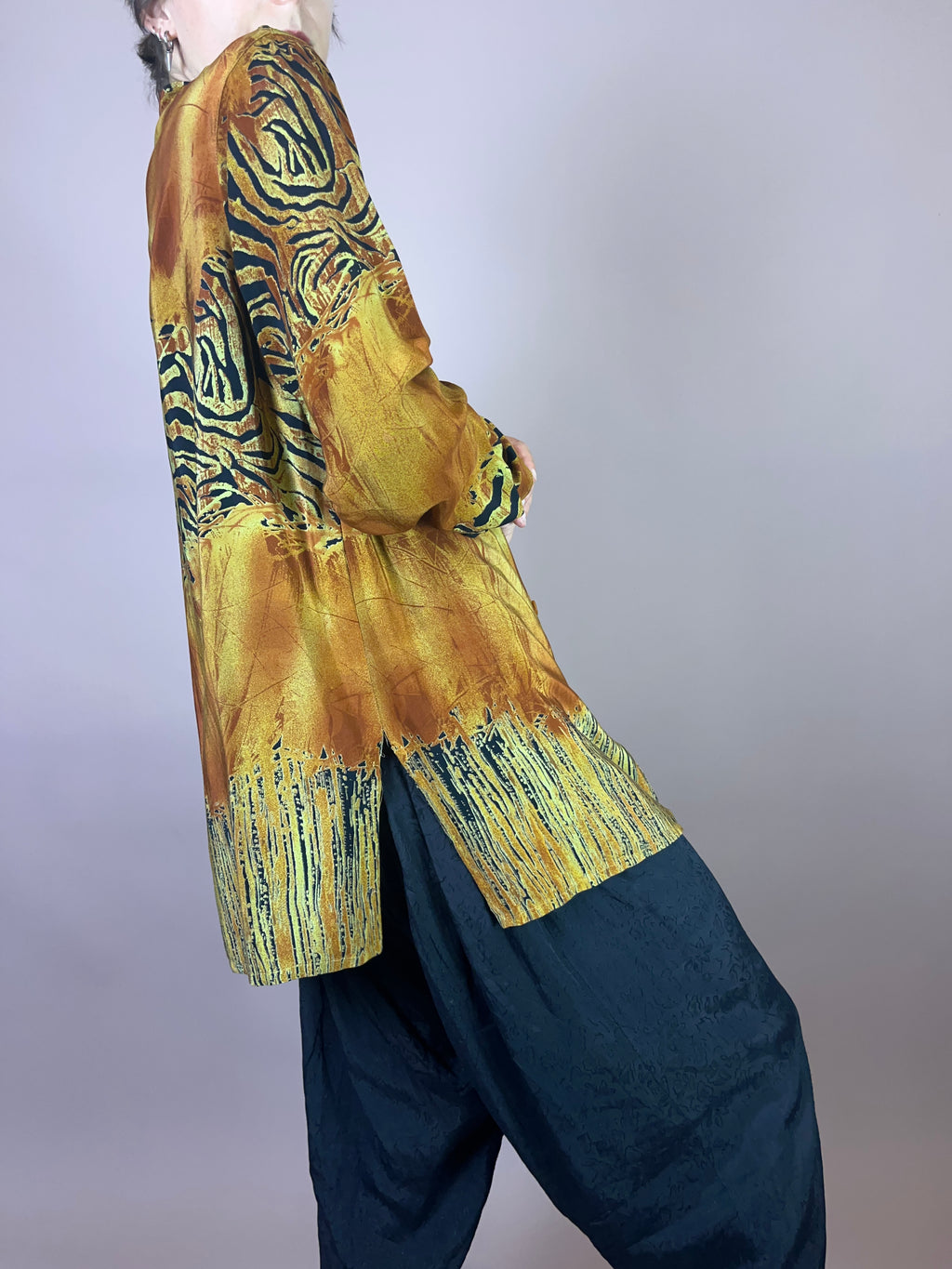 Safari Bluse Zebra Gr. 40