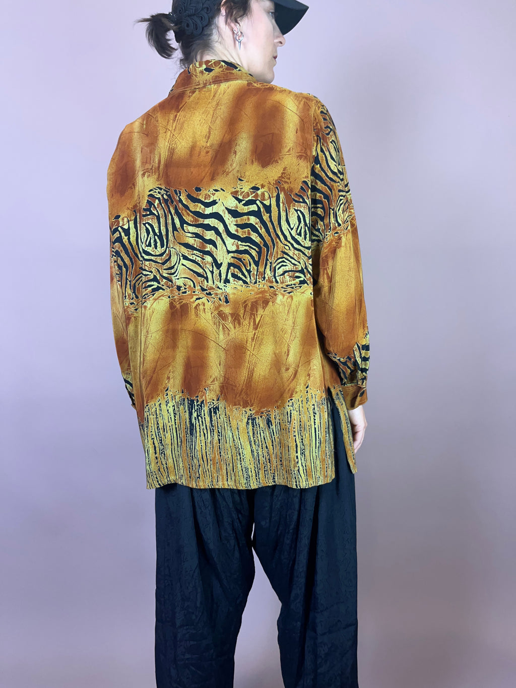 Safari Bluse Zebra Gr. 40