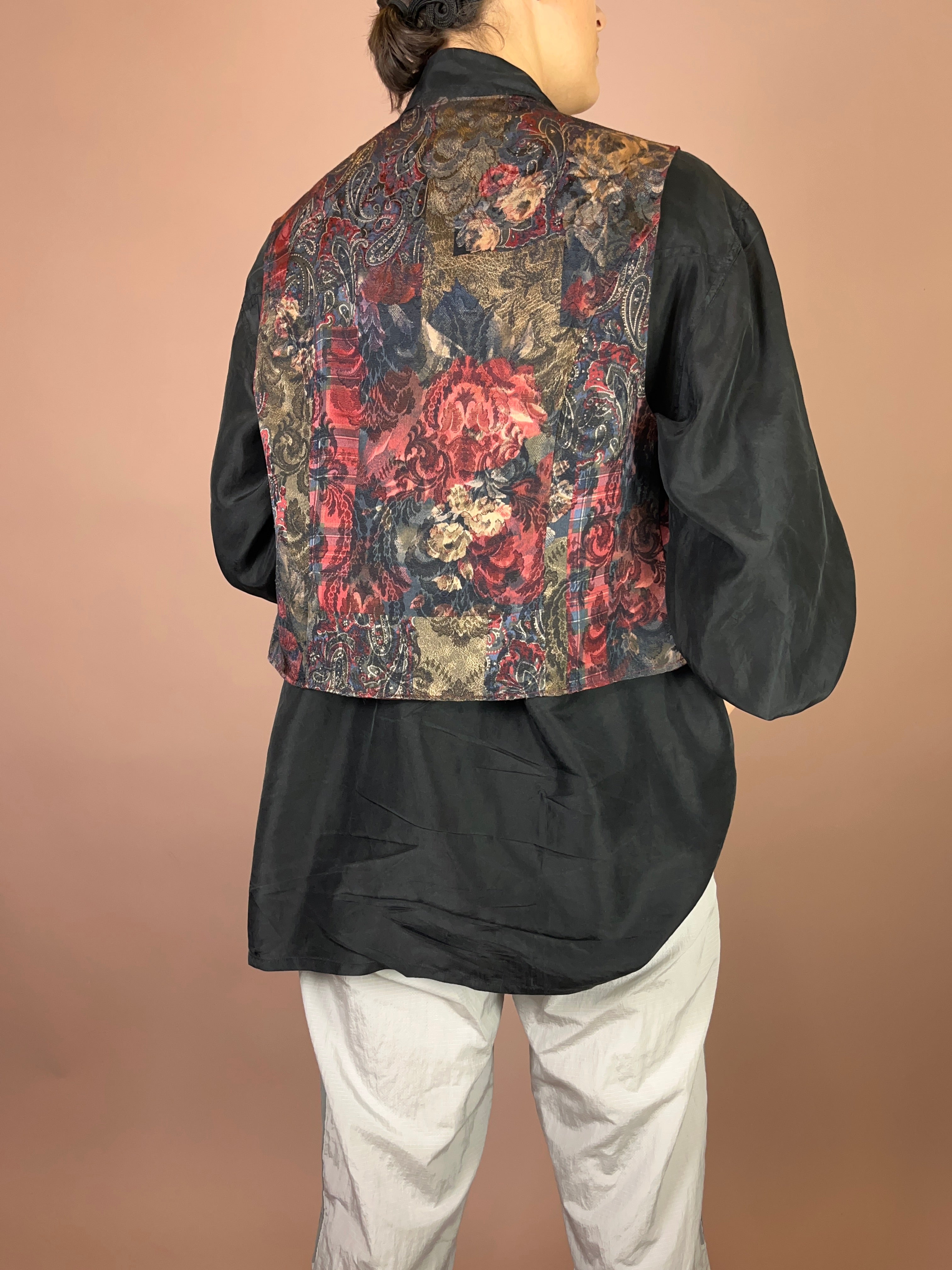 Weste Rosen Paisley Gr. 38/40