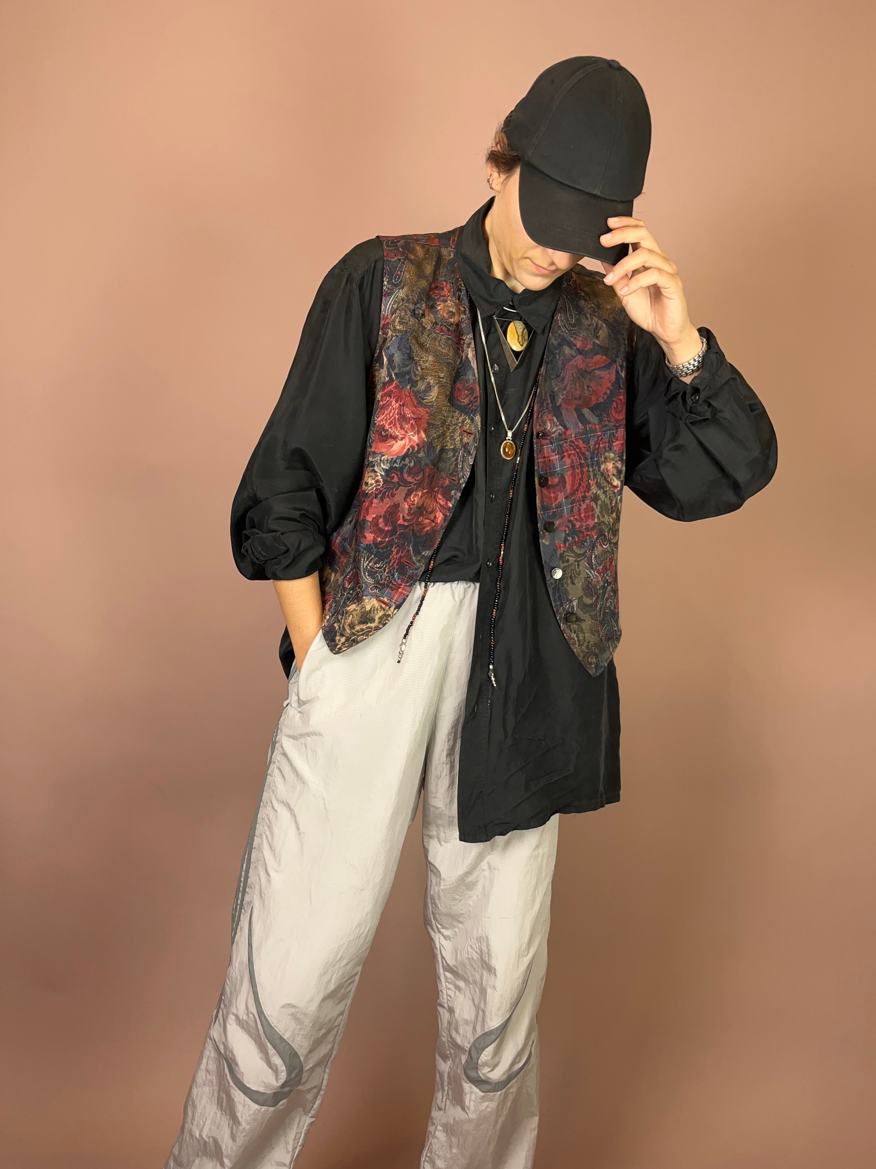 Weste Rosen Paisley Gr. 38/40
