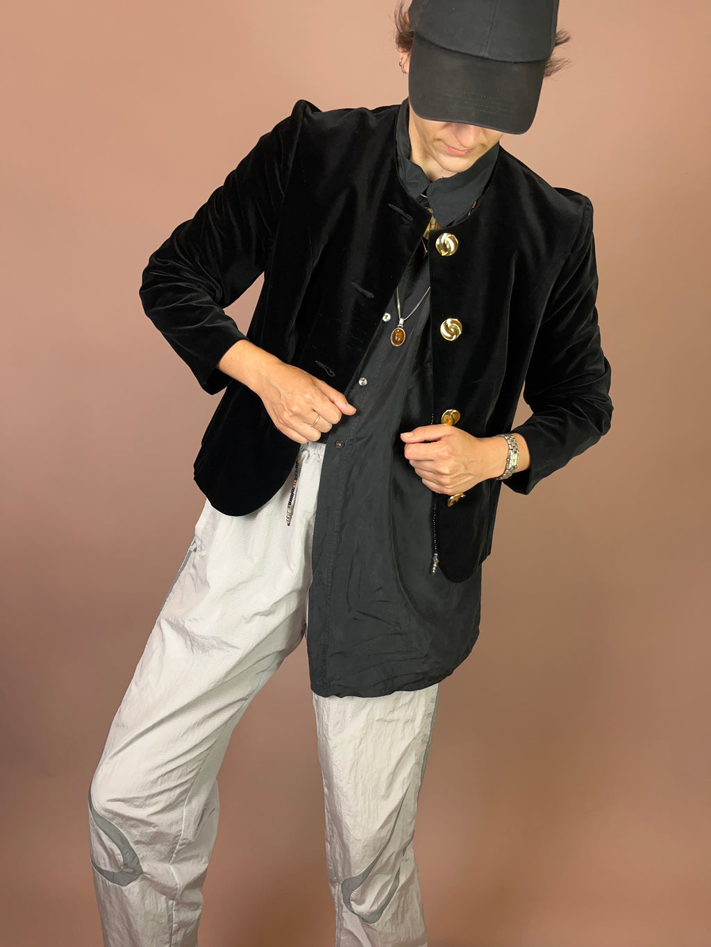 Blazer Samt Goldknöpfe Gr. 36