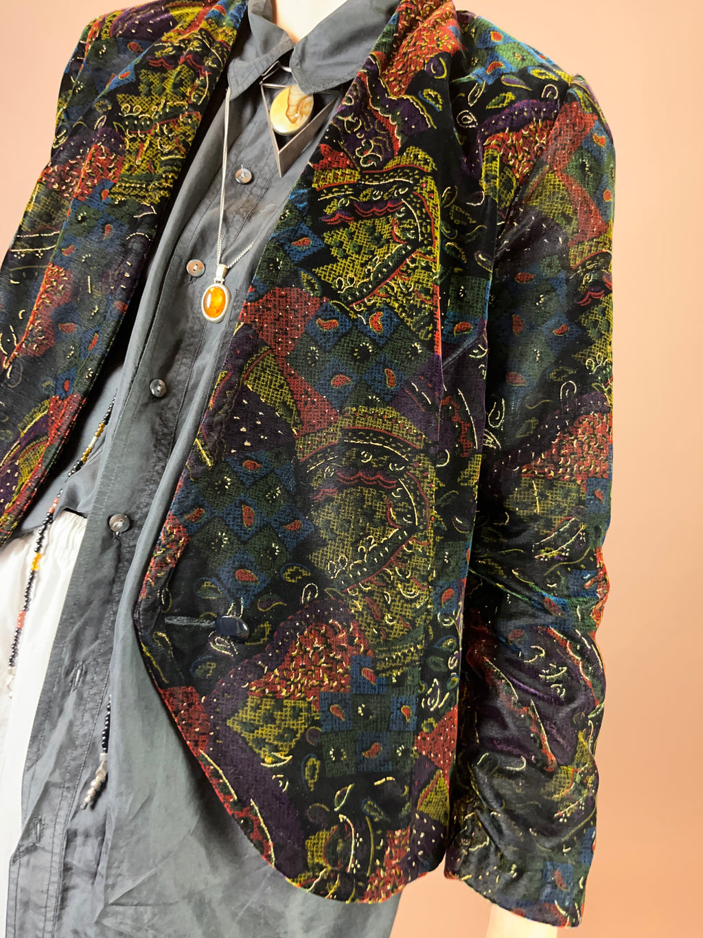 Blazer Samt Bohemian Gr. 38