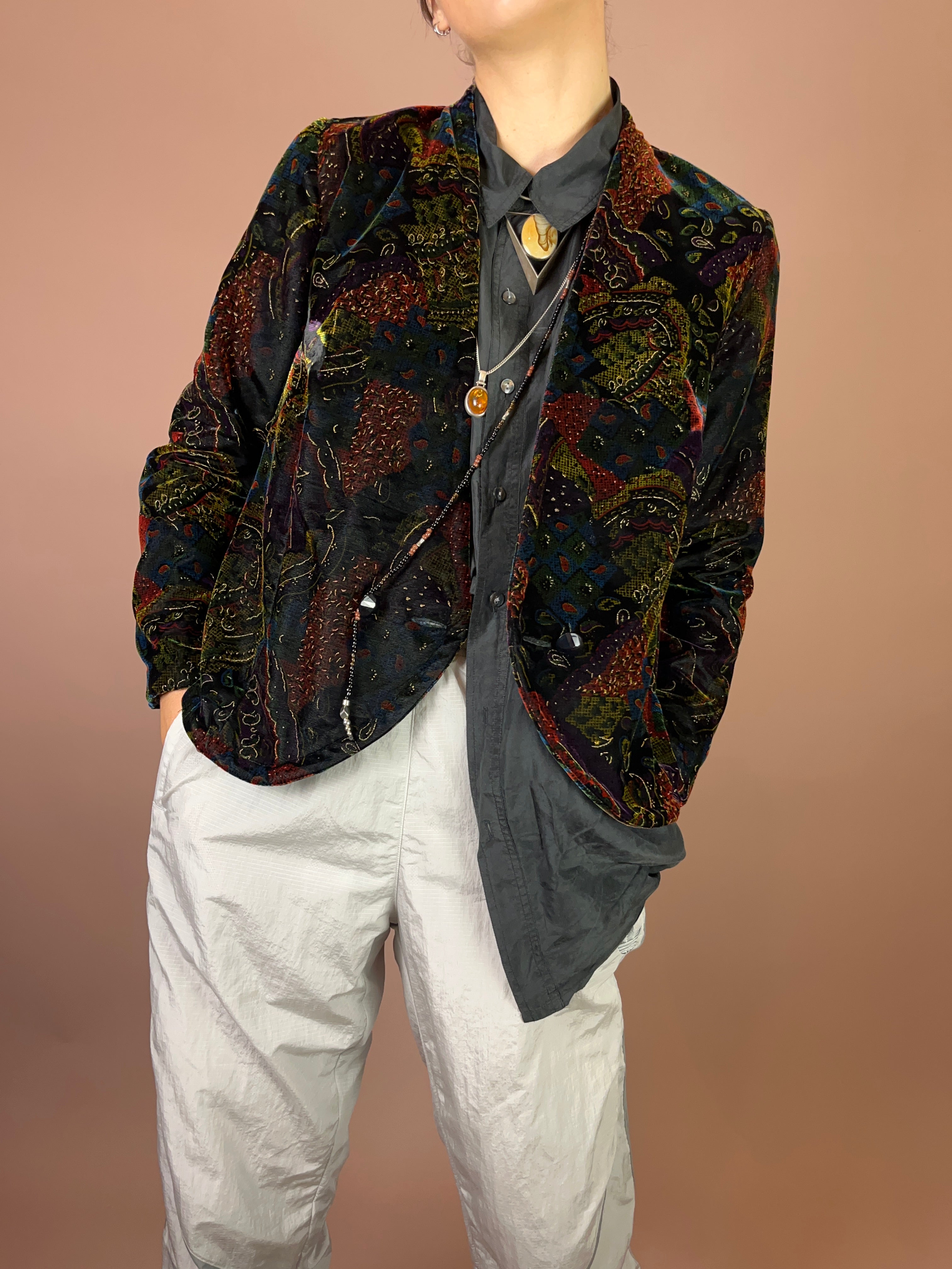 Blazer Samt Bohemian Gr. 38
