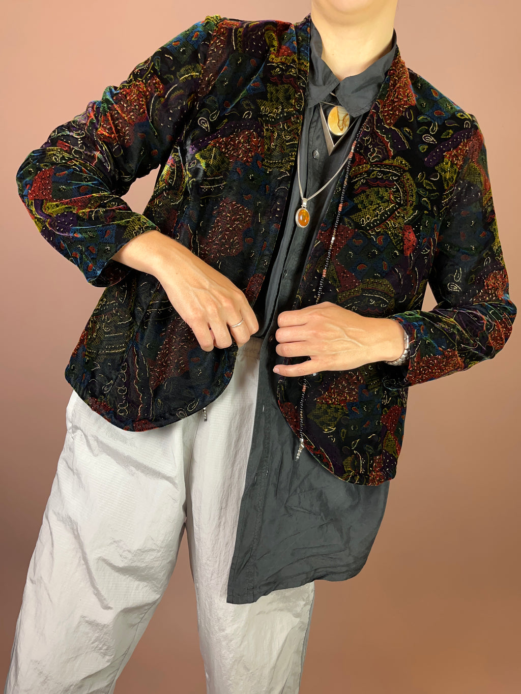 Blazer Samt Bohemian Gr. 38