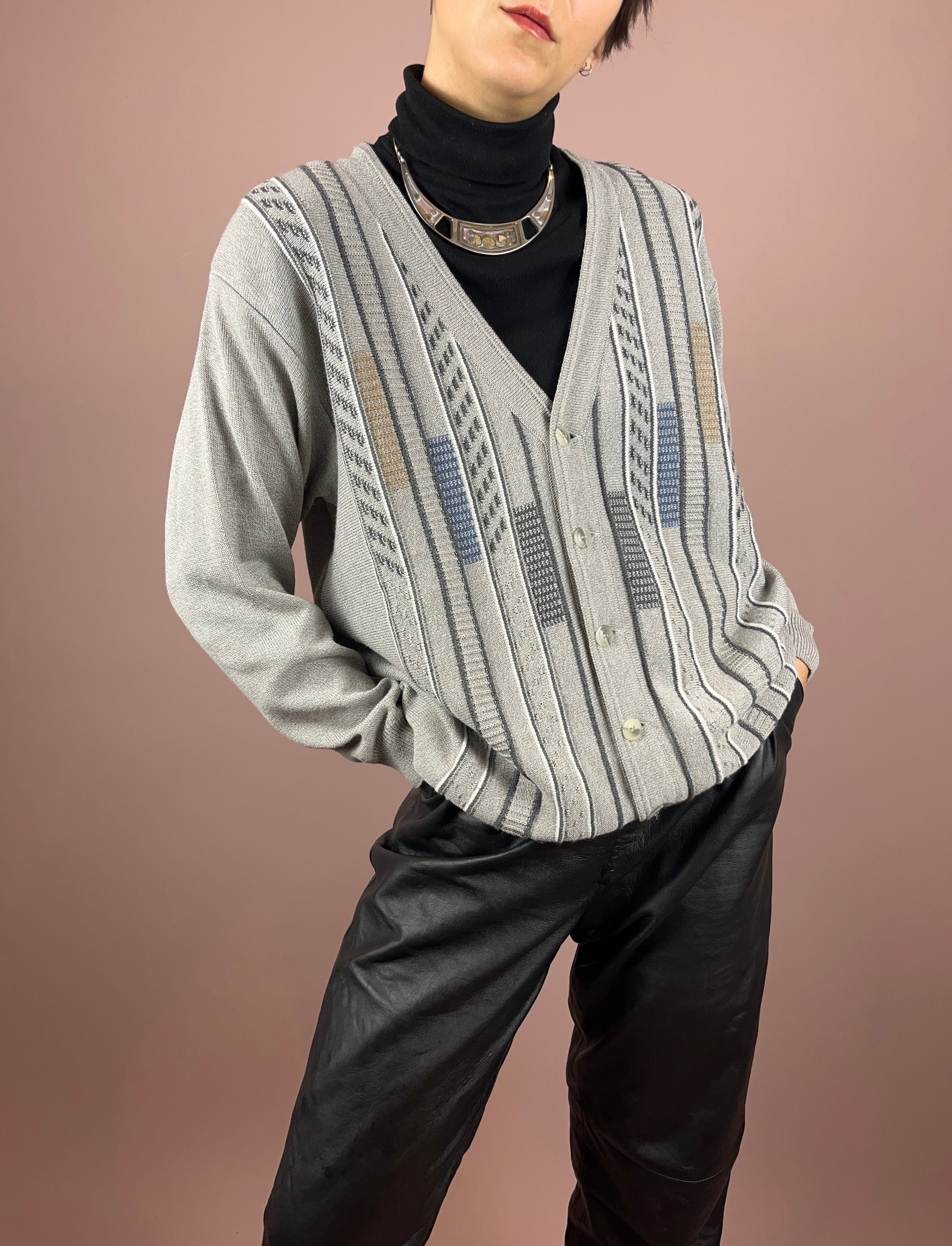 Cardigan Knit Grey Gr. M
