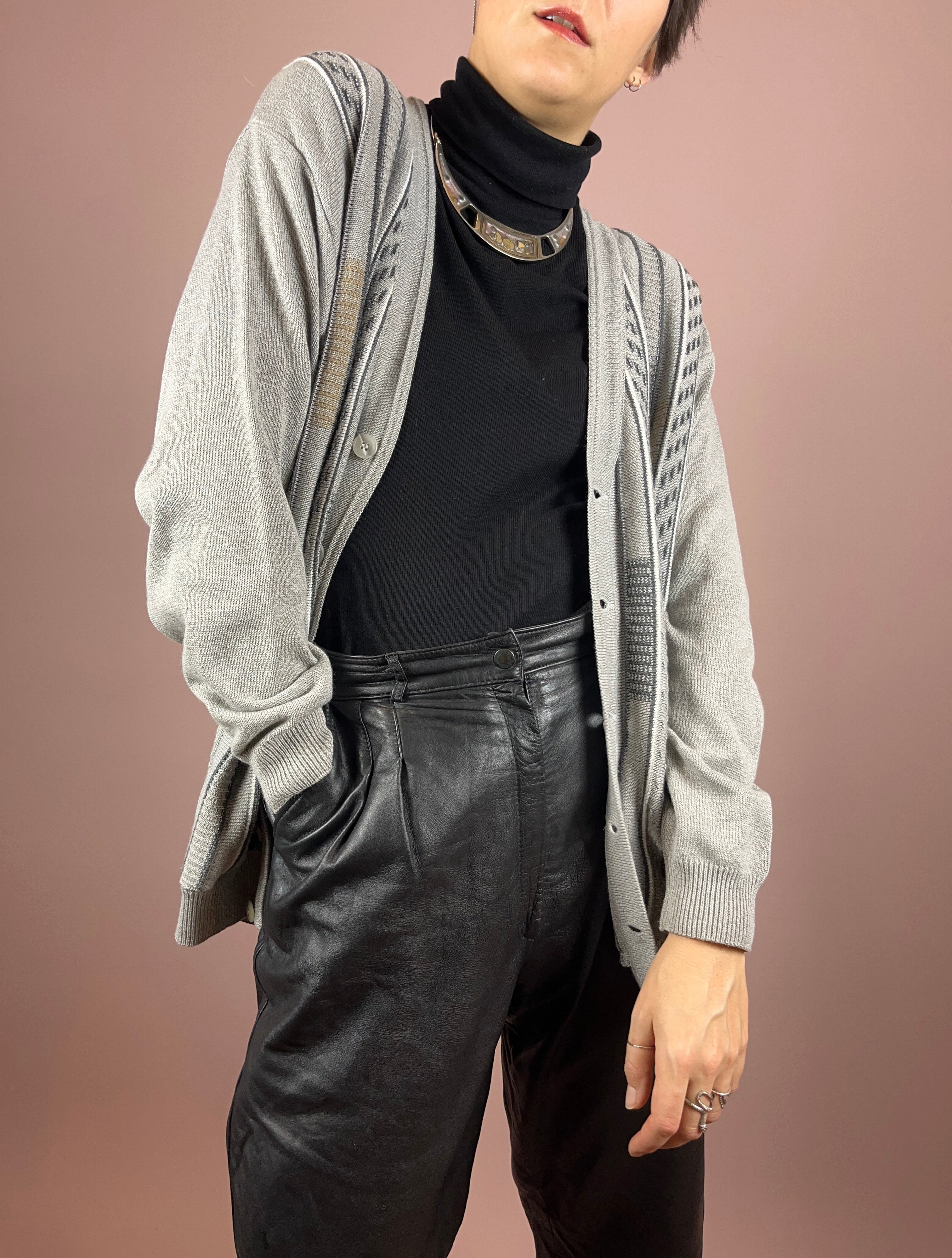 Cardigan Knit Grey Gr. M