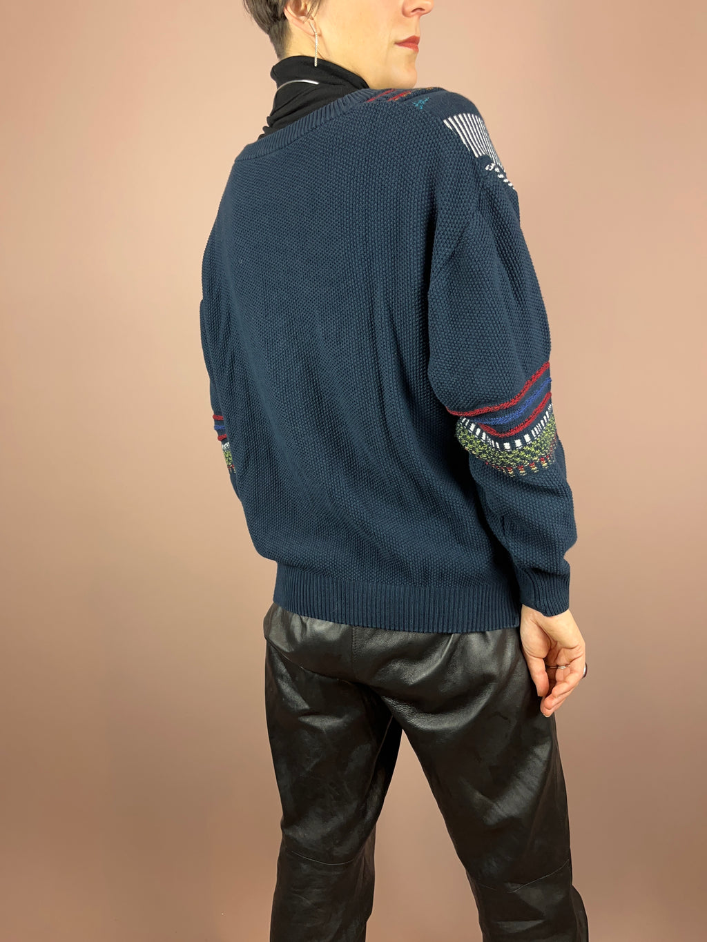 Cardigan Knit Dark Blue Gr. L