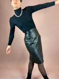 Leather Skirt Gr. 34