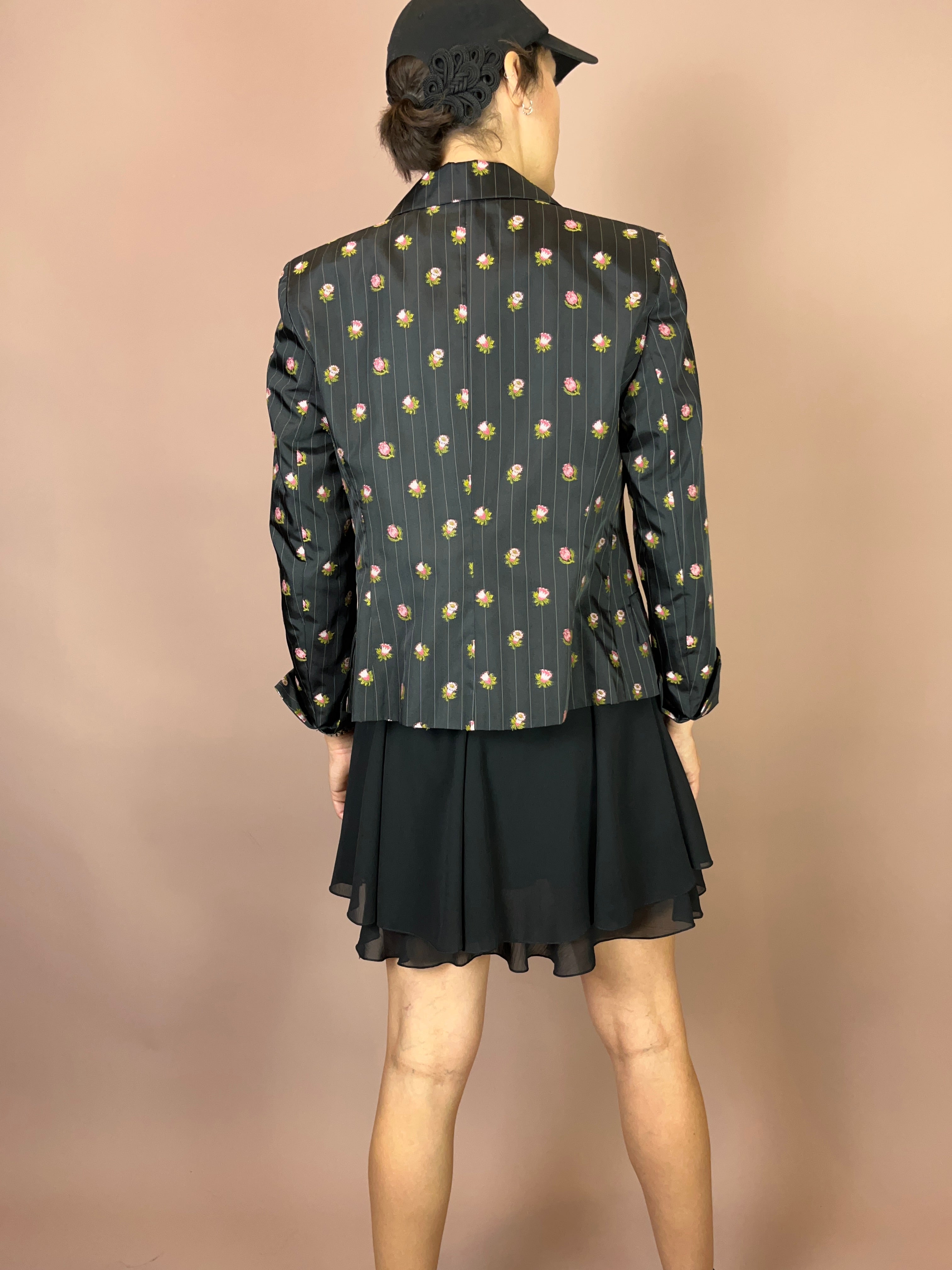 Blazer Rosen Bestickt Y2K Gr. 38