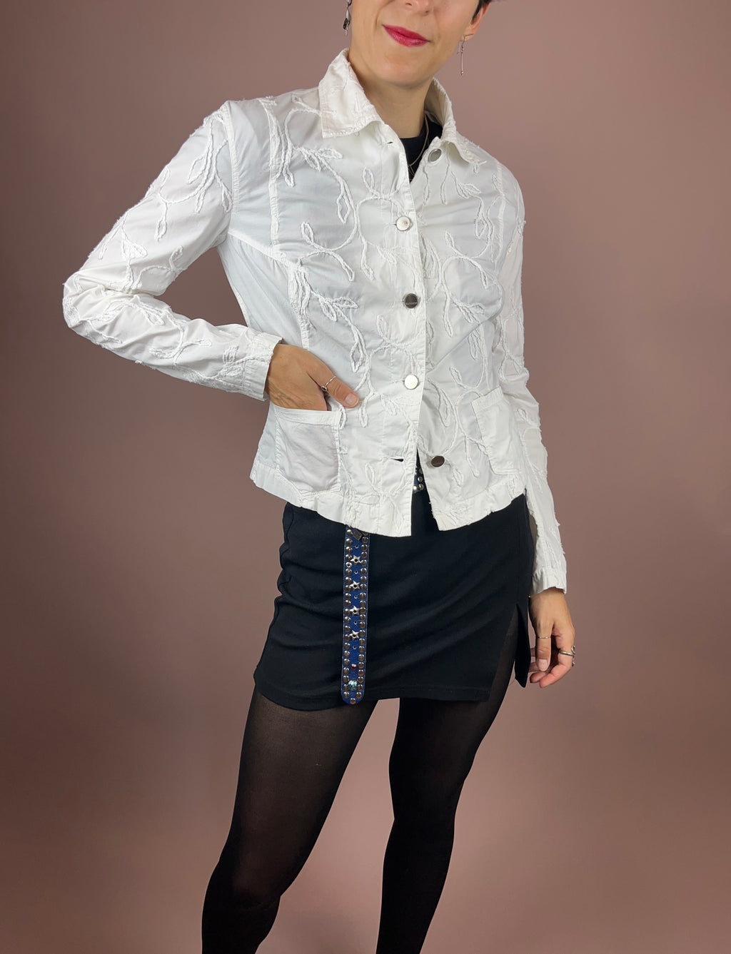 Jacket White Pattern Gr. 36