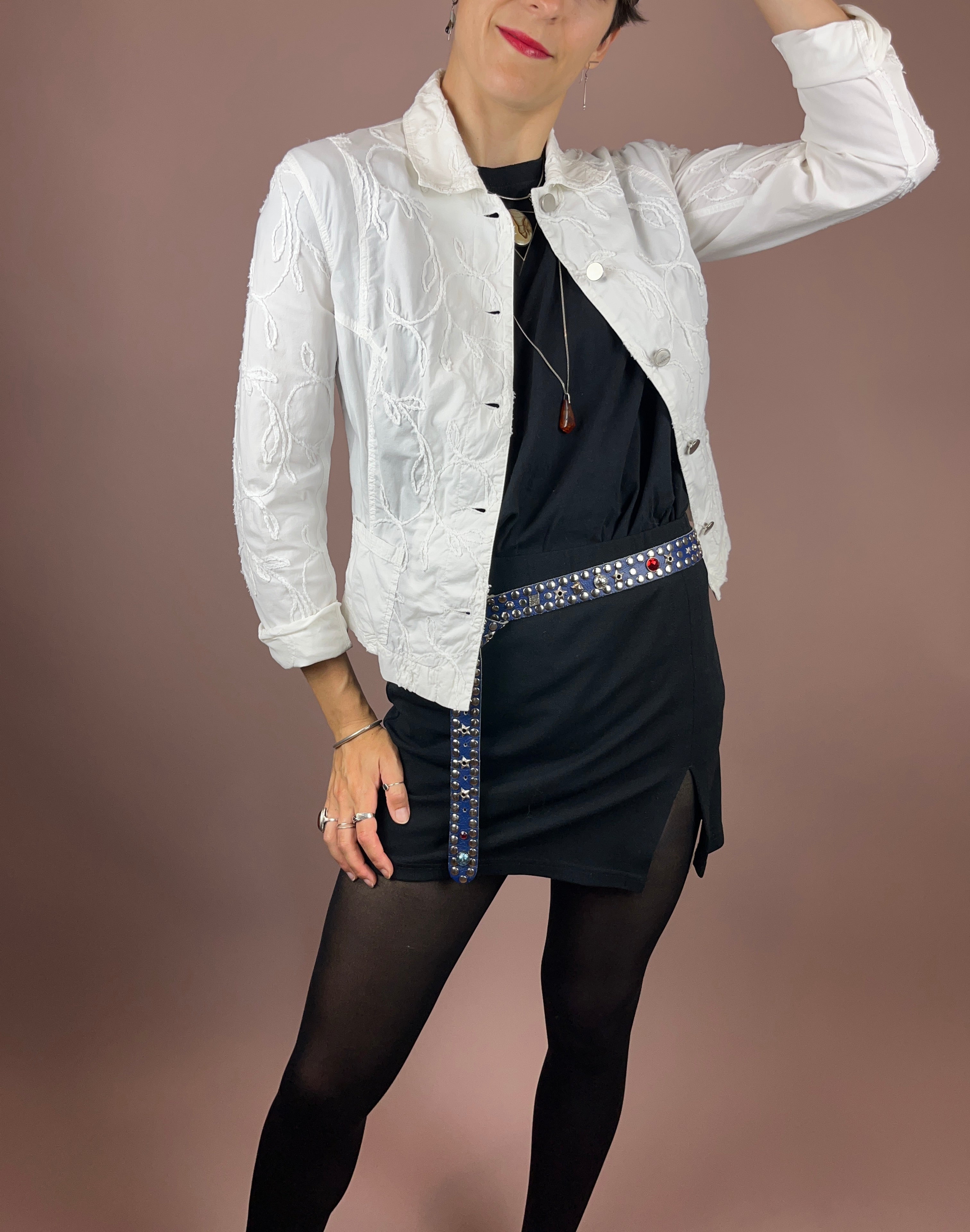 Jacket White Pattern Gr. 36