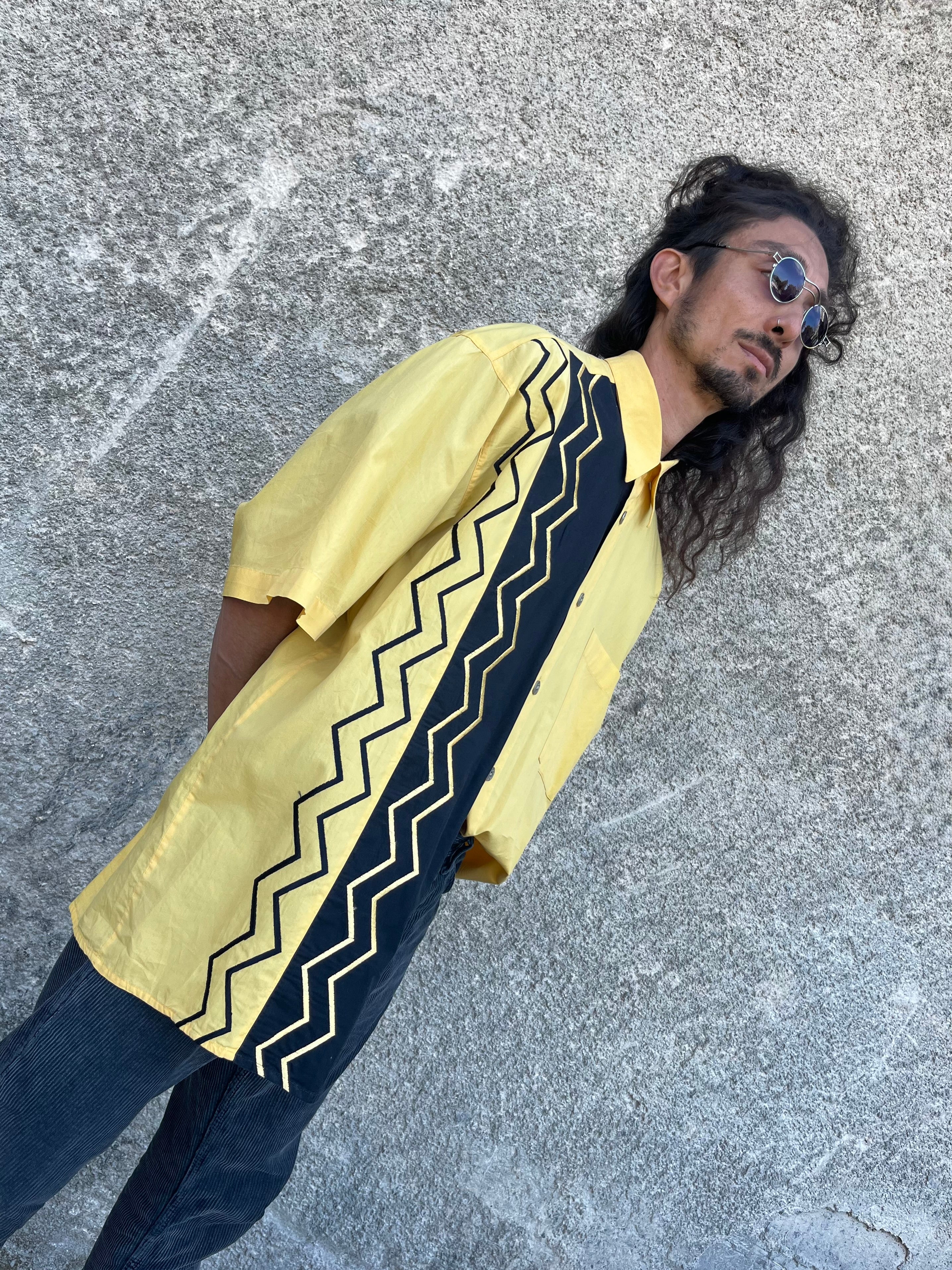 Shirt Wide Fit Yellow Gr. XL
