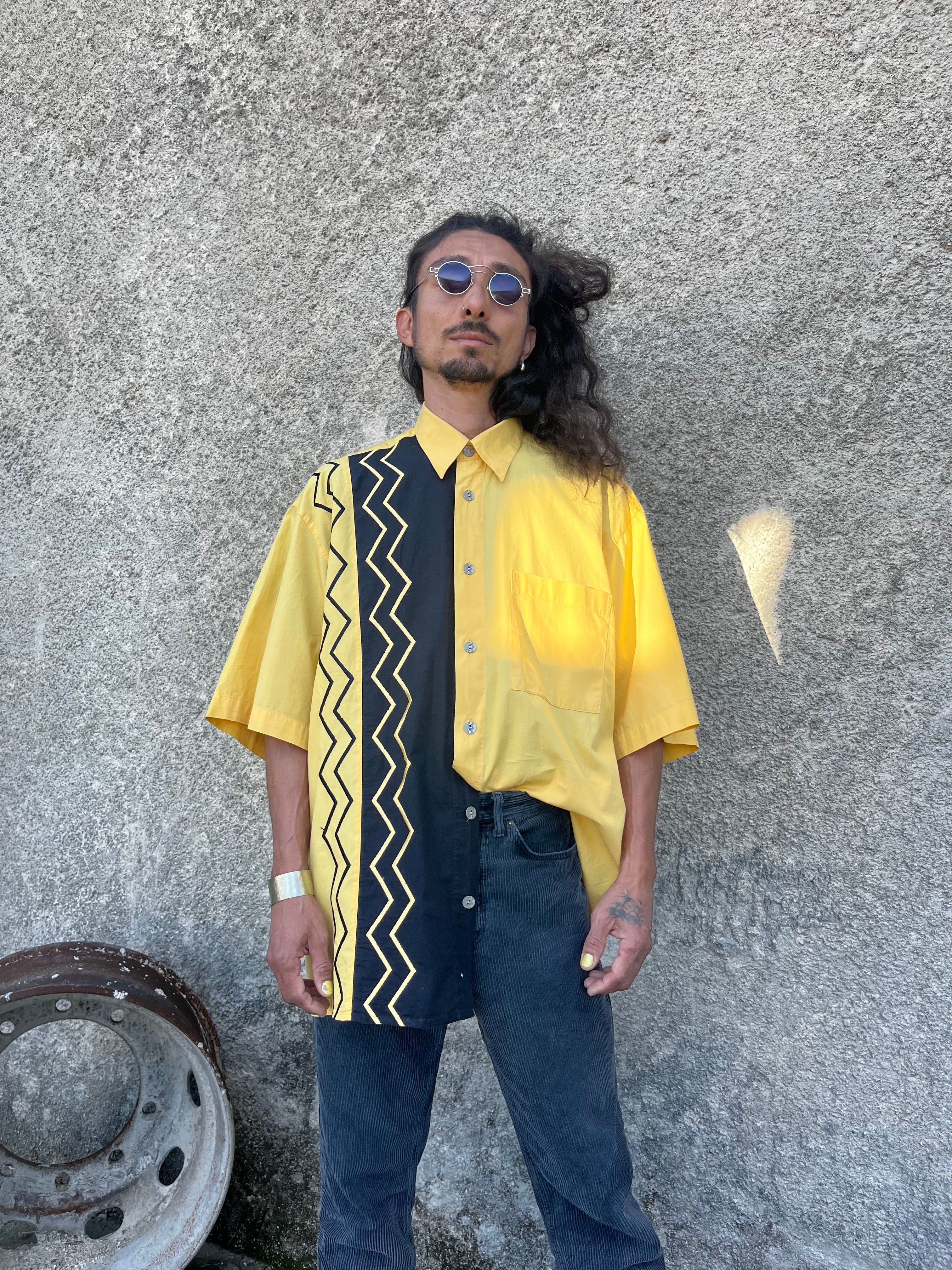 Shirt Wide Fit Yellow Gr. XL