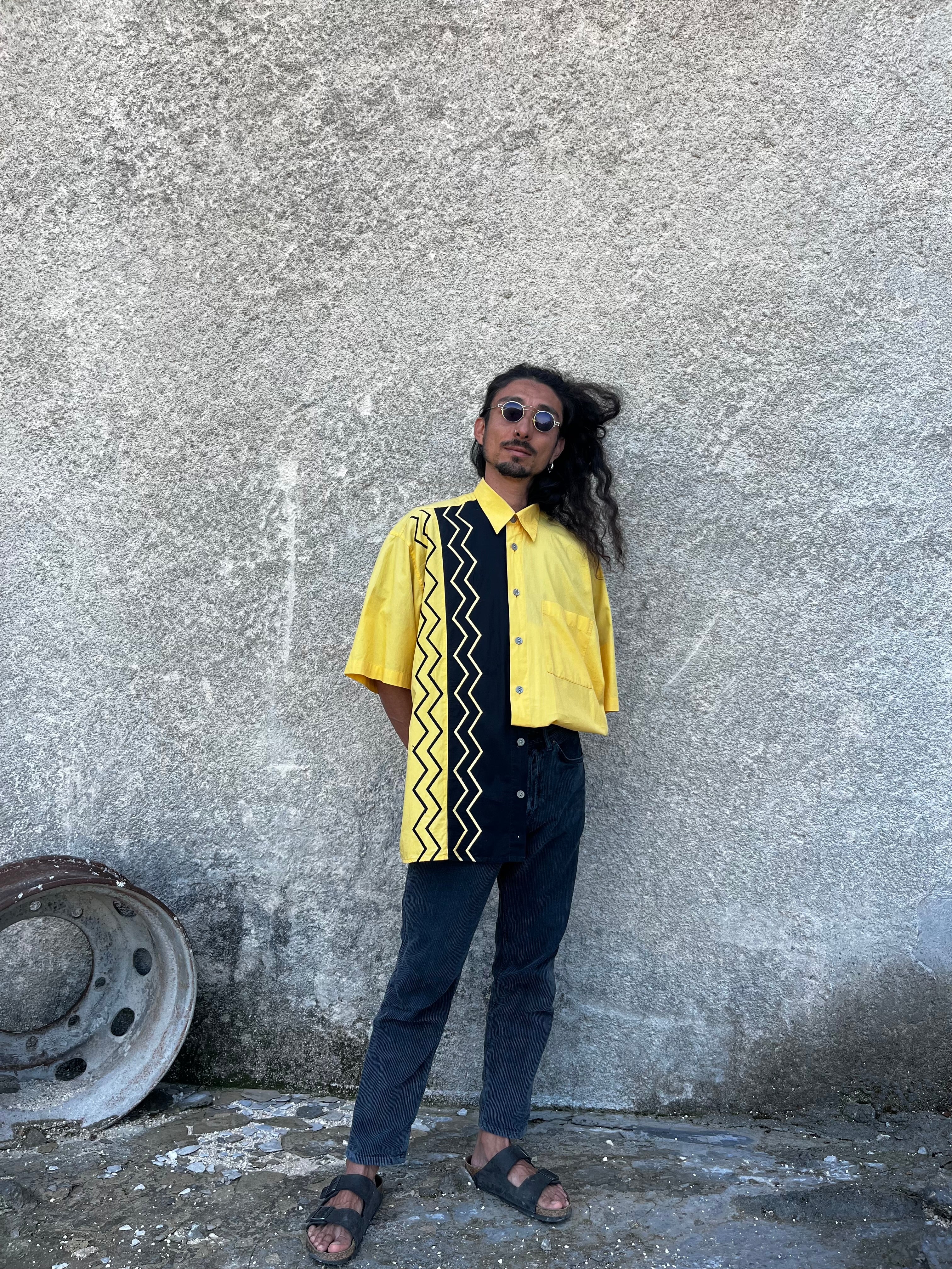 Shirt Wide Fit Yellow Gr. XL