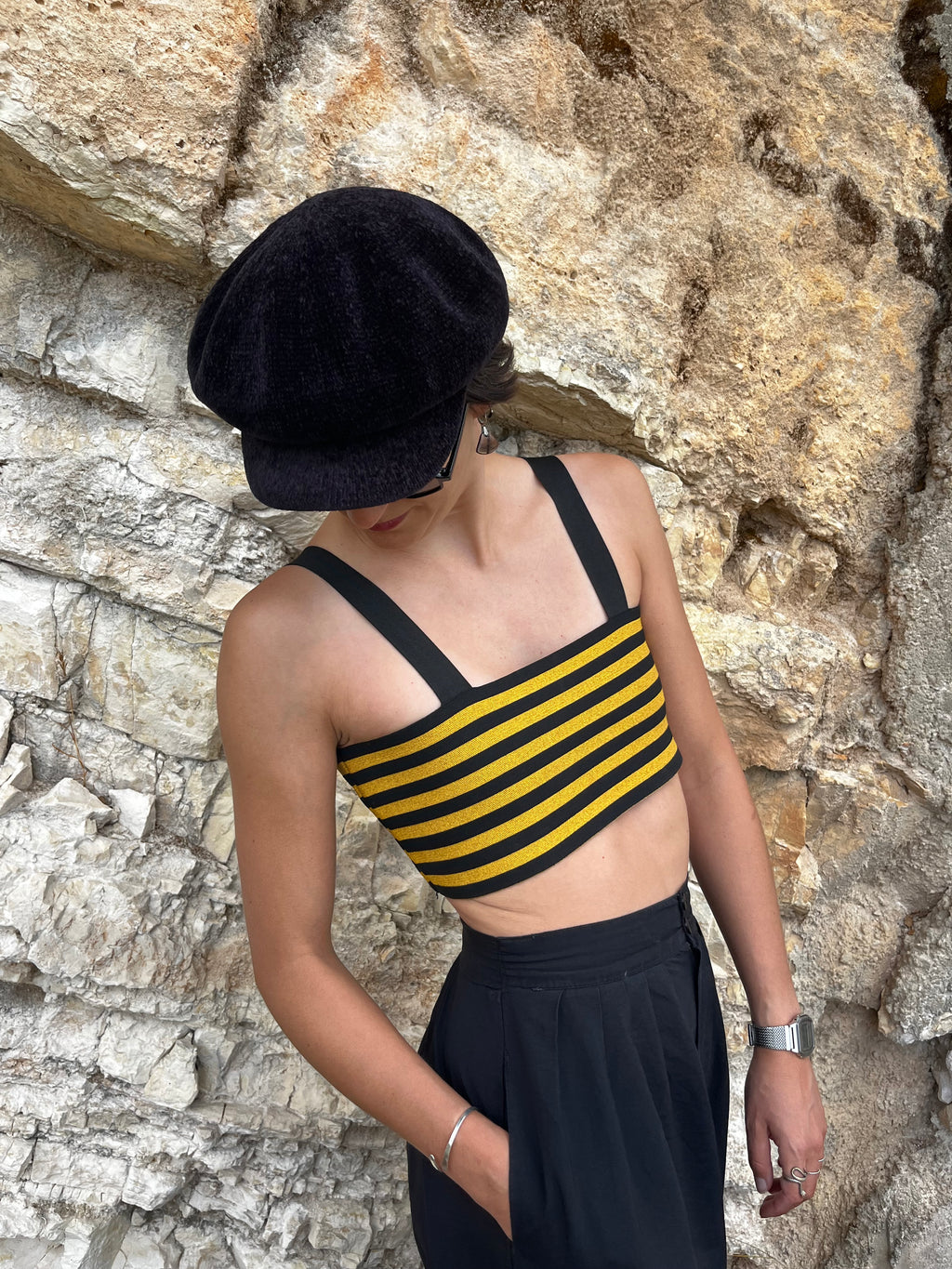 Top Swim Stripes Glitter Gr. 36