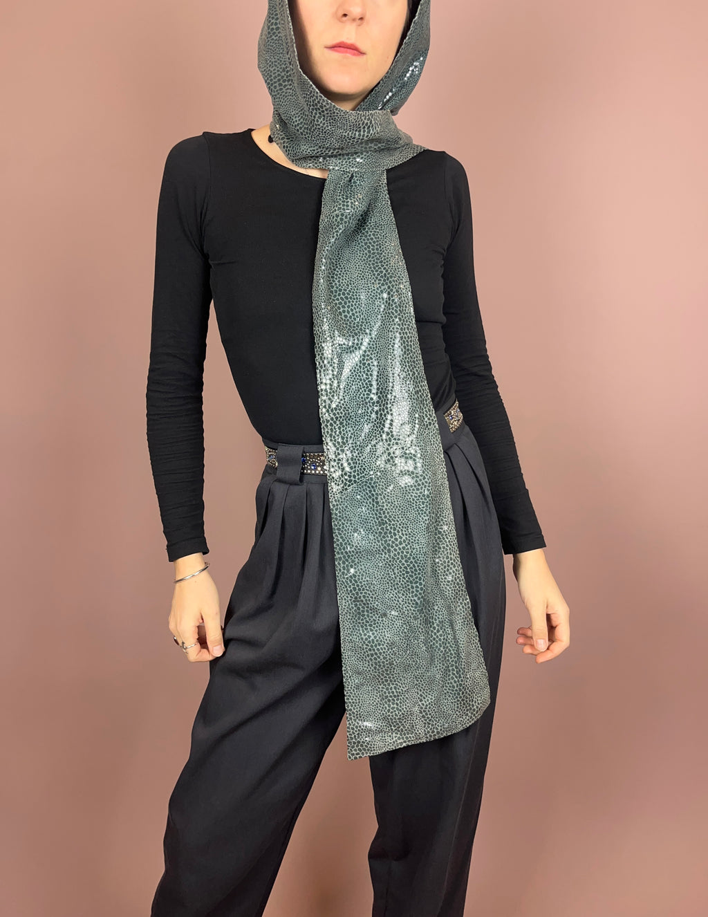 Leathercoat Grey Hood Snake Gr. 40