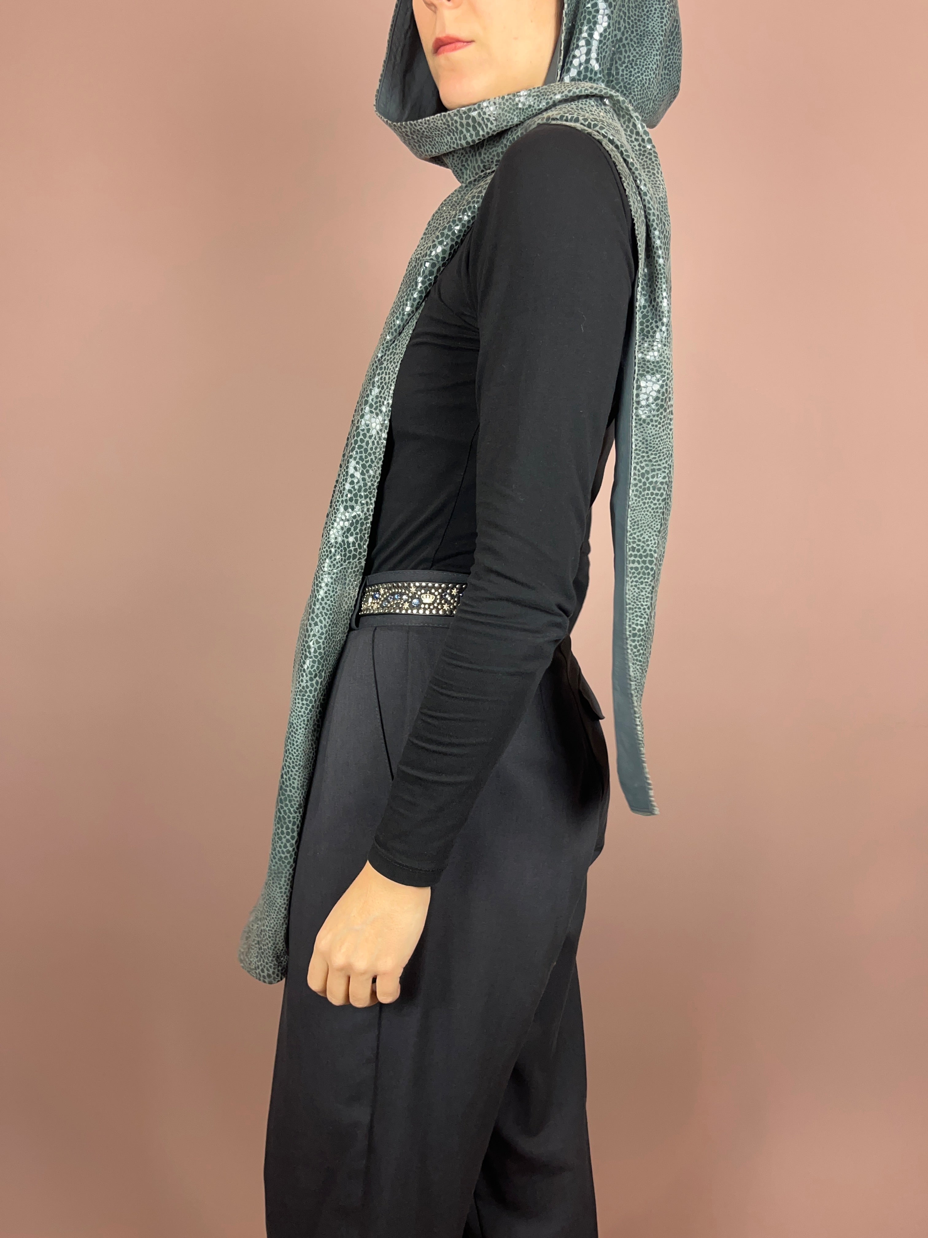 Leathercoat Grey Hood Snake Gr. 40