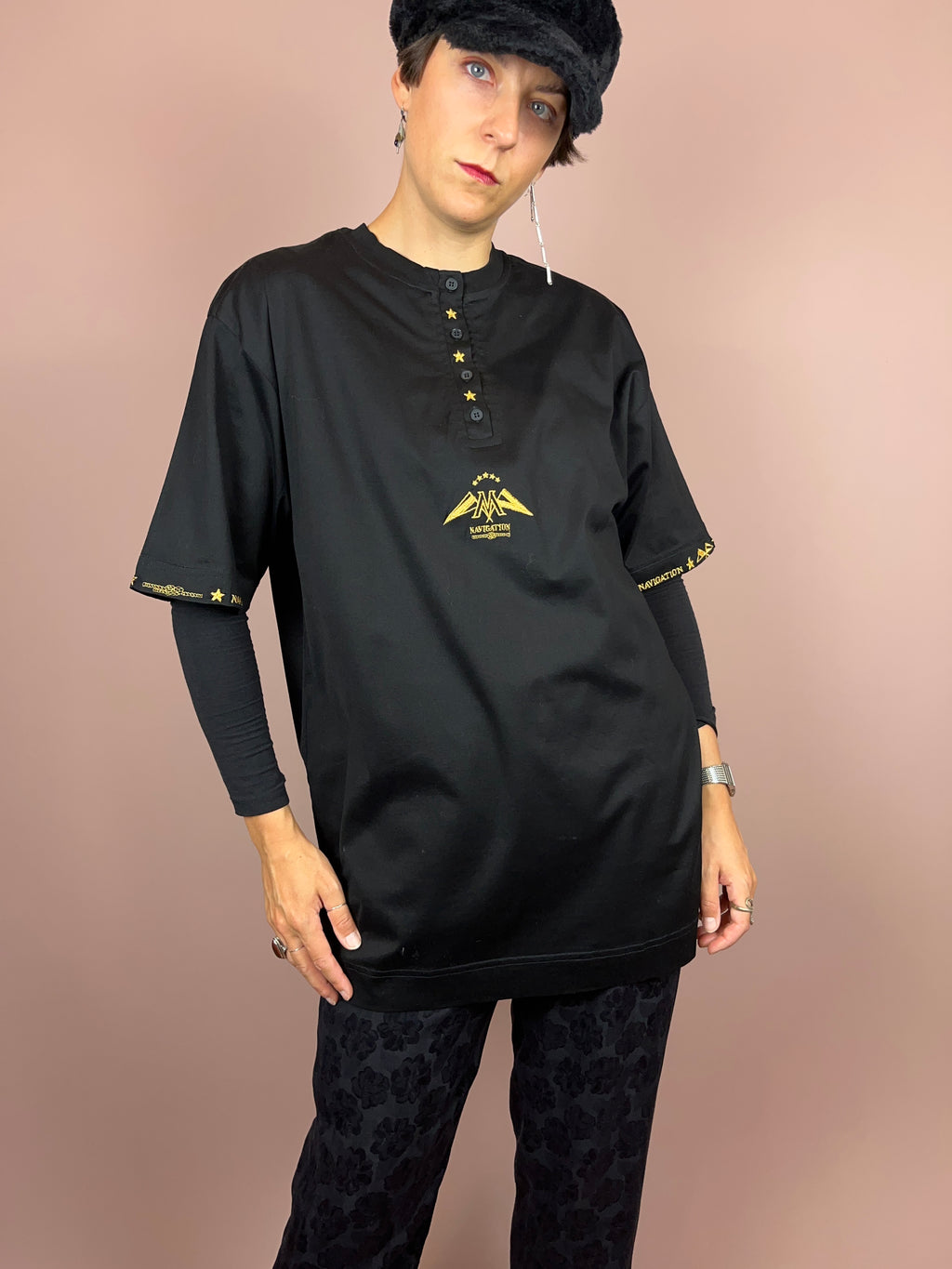 Tshirt Black Navigation Gr. M