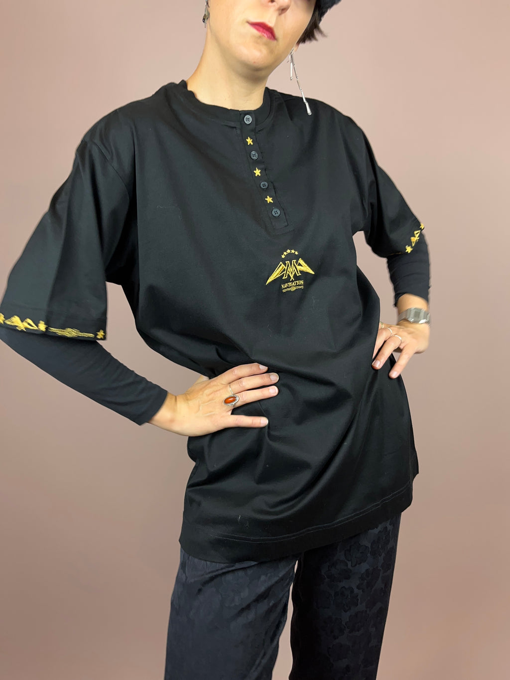 Tshirt Black Navigation Gr. M