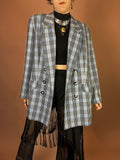 Blazer Karo Wolle Biba Gr. 46