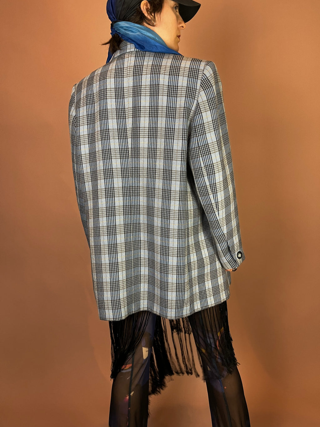 Blazer Karo Wolle Biba Gr. 46