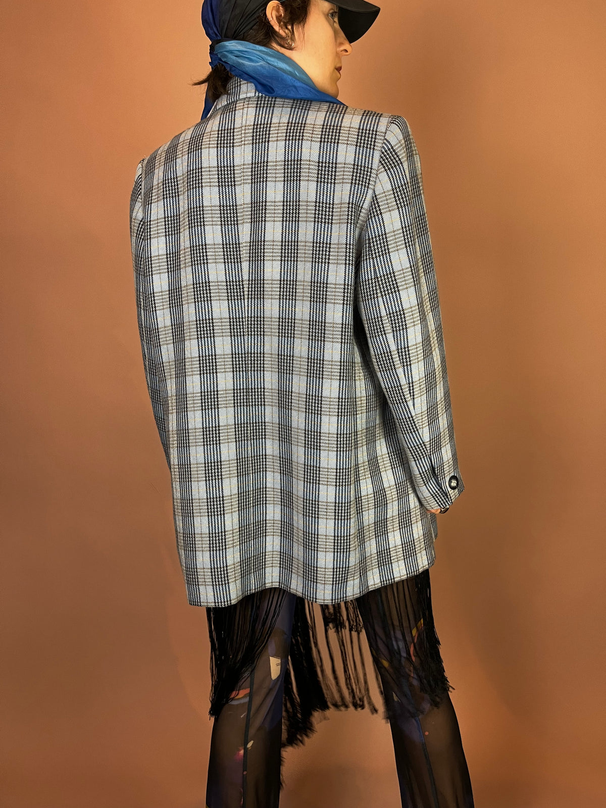Blazer Karo Wolle Biba Gr. 46