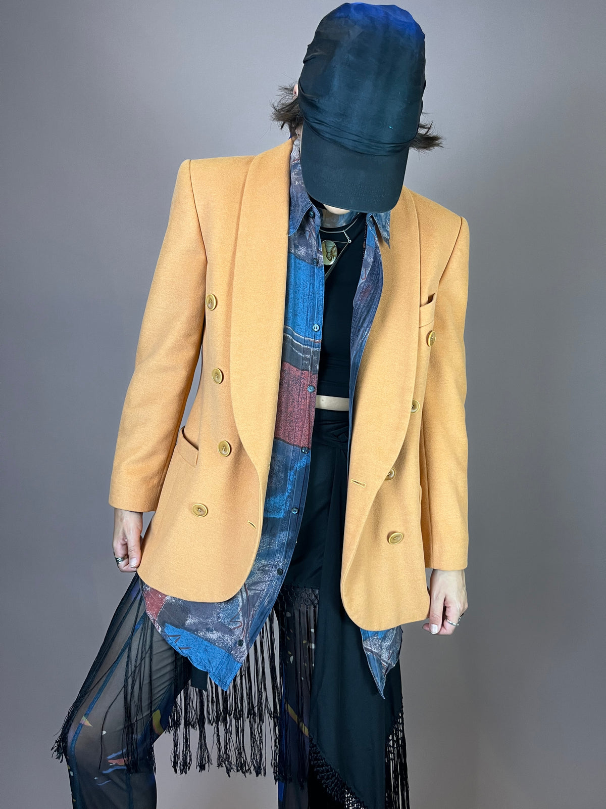 Blazer Lachs Wolle Escada Margaretha Ley Gr. 38