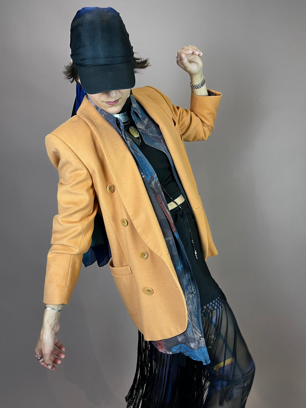 Blazer Lachs Wolle Escada Margaretha Ley Gr. 38