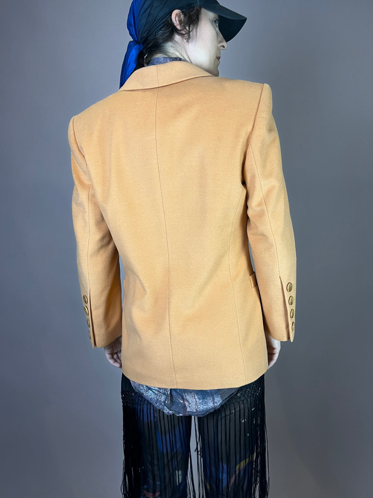 Blazer Lachs Wolle Escada Margaretha Ley Gr. 38
