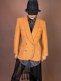 Blazer Lachs Wolle Escada Margaretha Ley Gr. 38