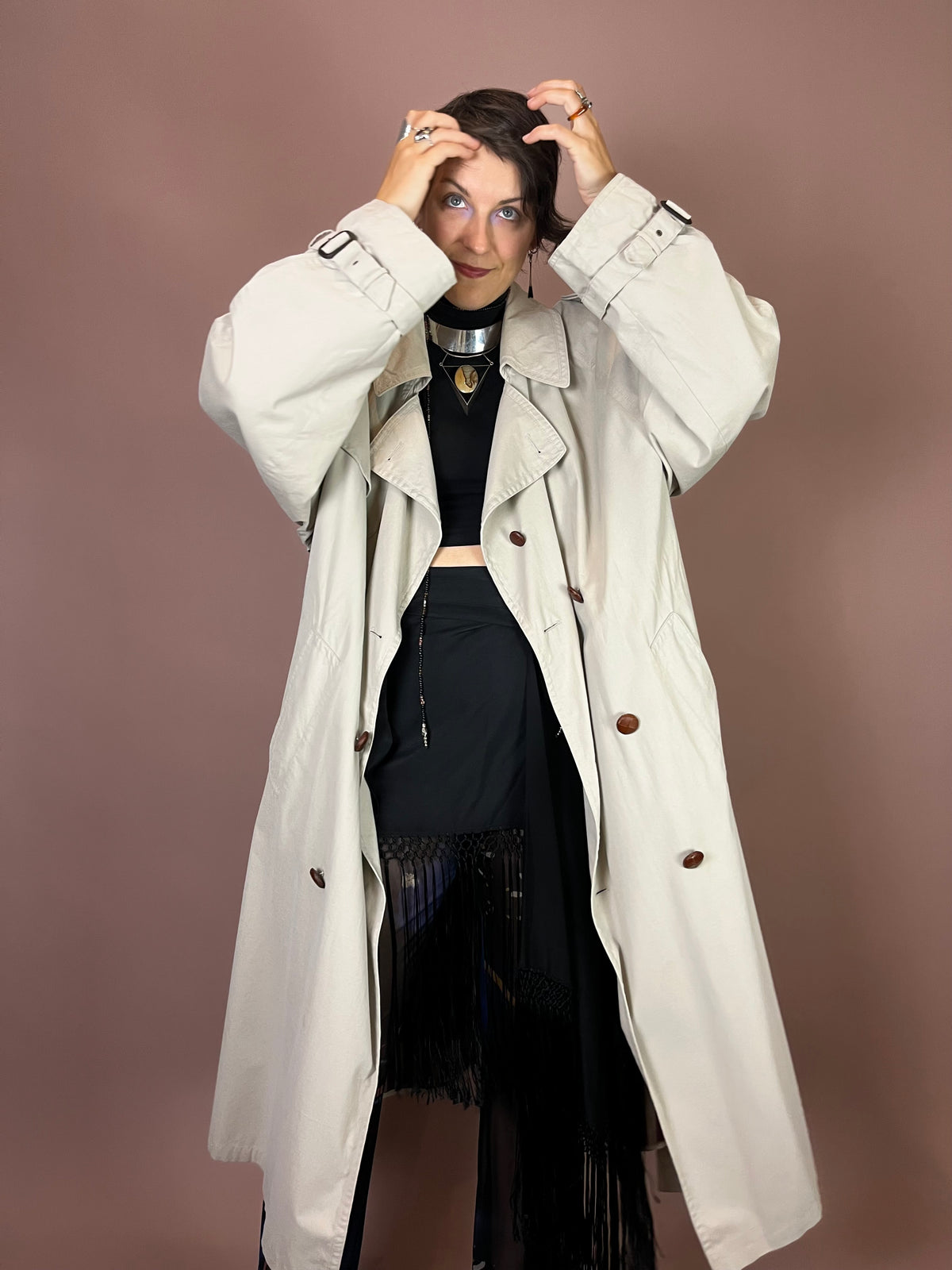 Trenchcoat Beige Klassisch Bugatti Gr. XL/XXL