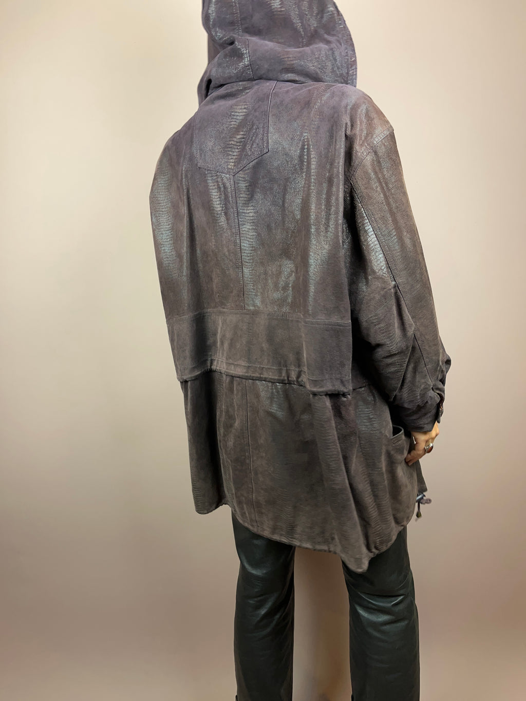 Pattern Coat Hood Gr. 40