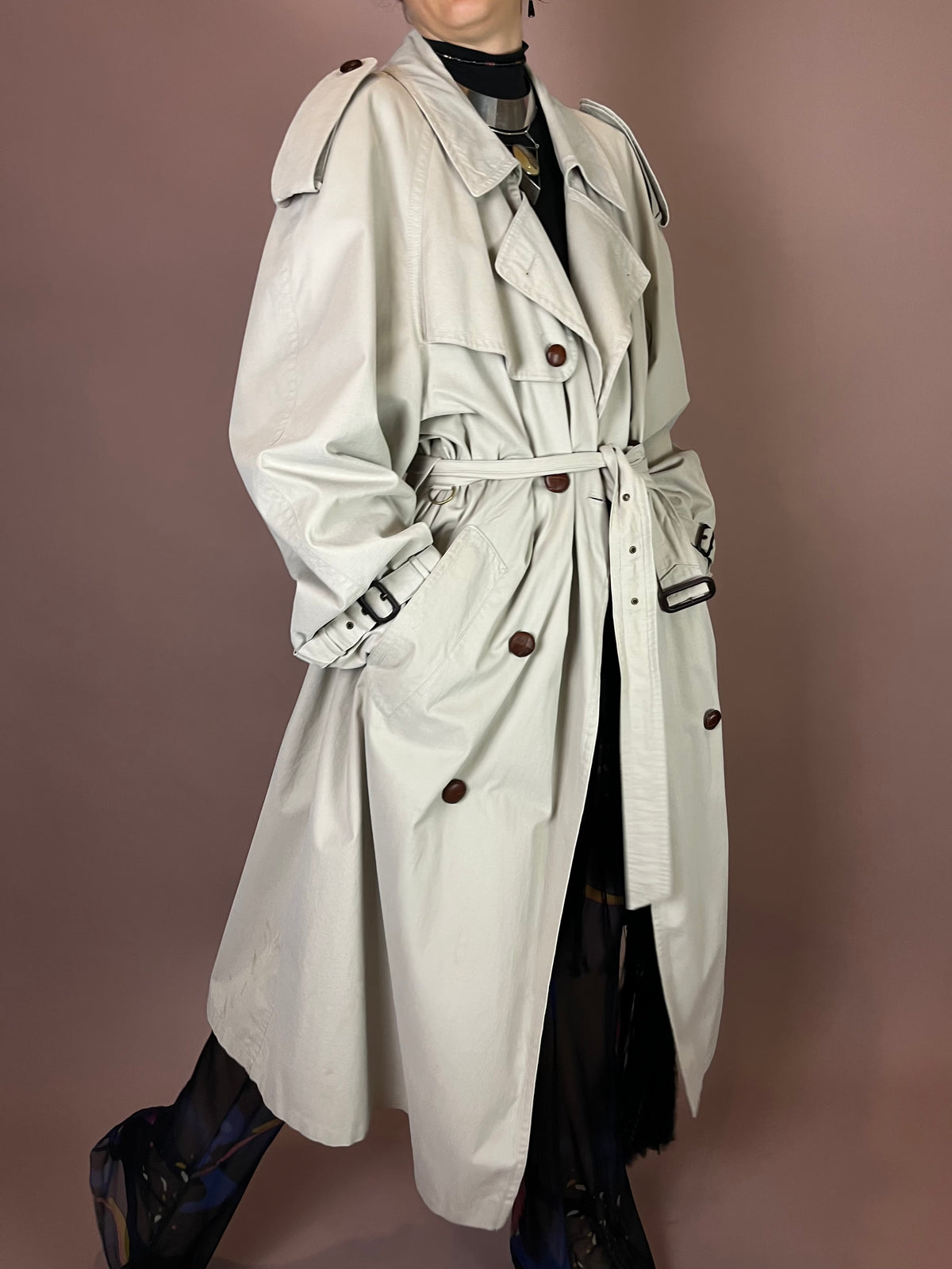 Trenchcoat Beige Klassisch Bugatti Gr. XL/XXL