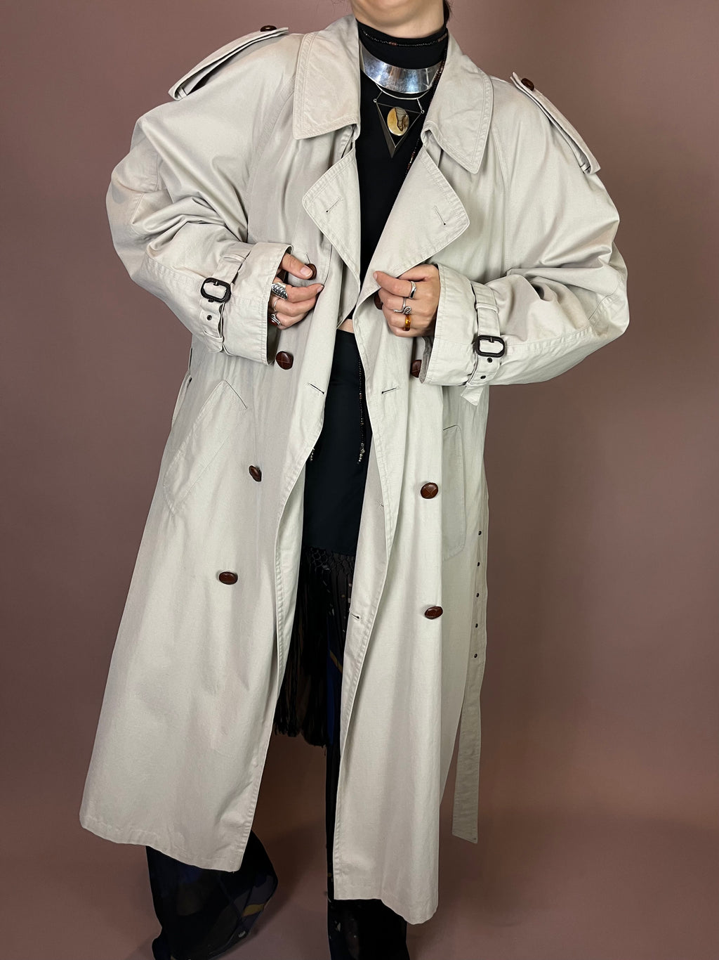 Trenchcoat Beige Klassisch Bugatti Gr. XL/XXL