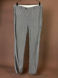 Chino mit Nadelstreifen in Dunkelblau-Weiß Gr. XL