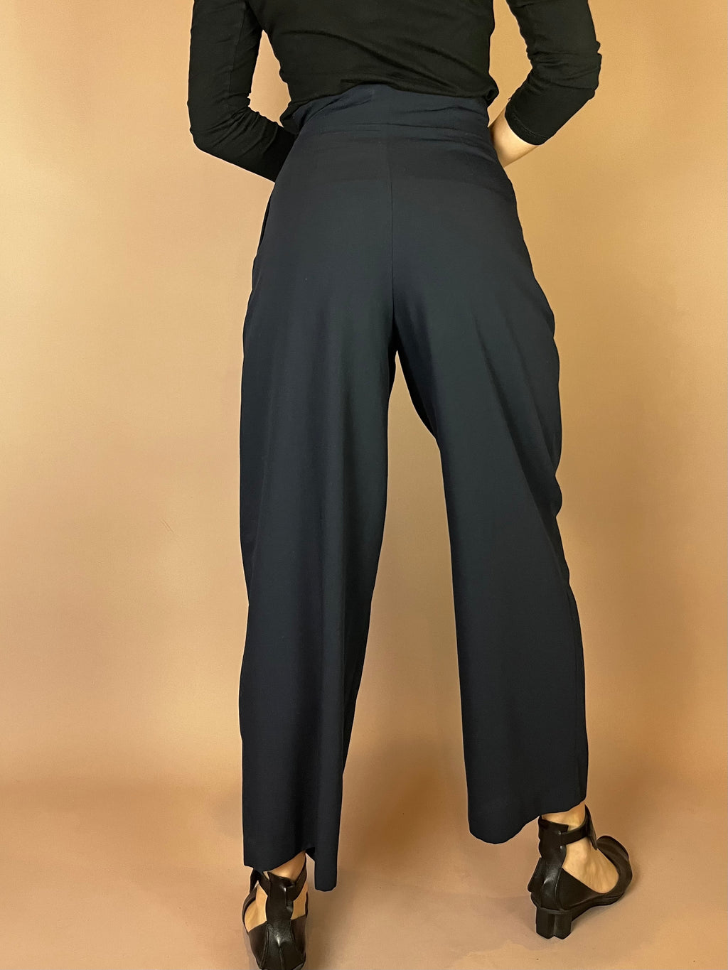 Mondi Wollhose in Marineblau 80er Gr. 34