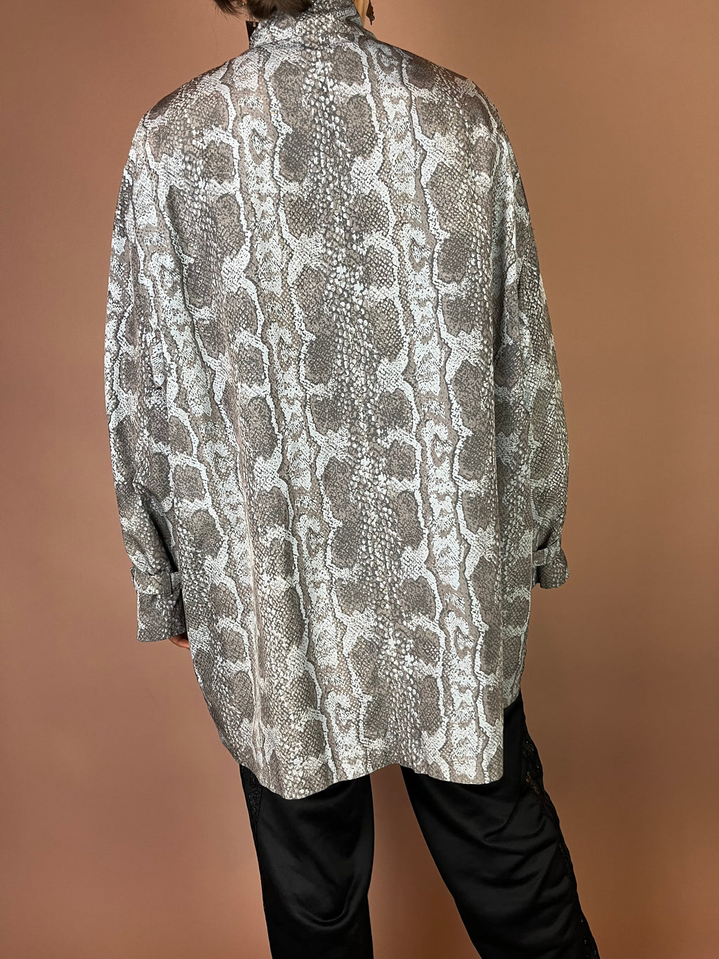 Kemper Jacke in Snake Print Oversized Gr. 44