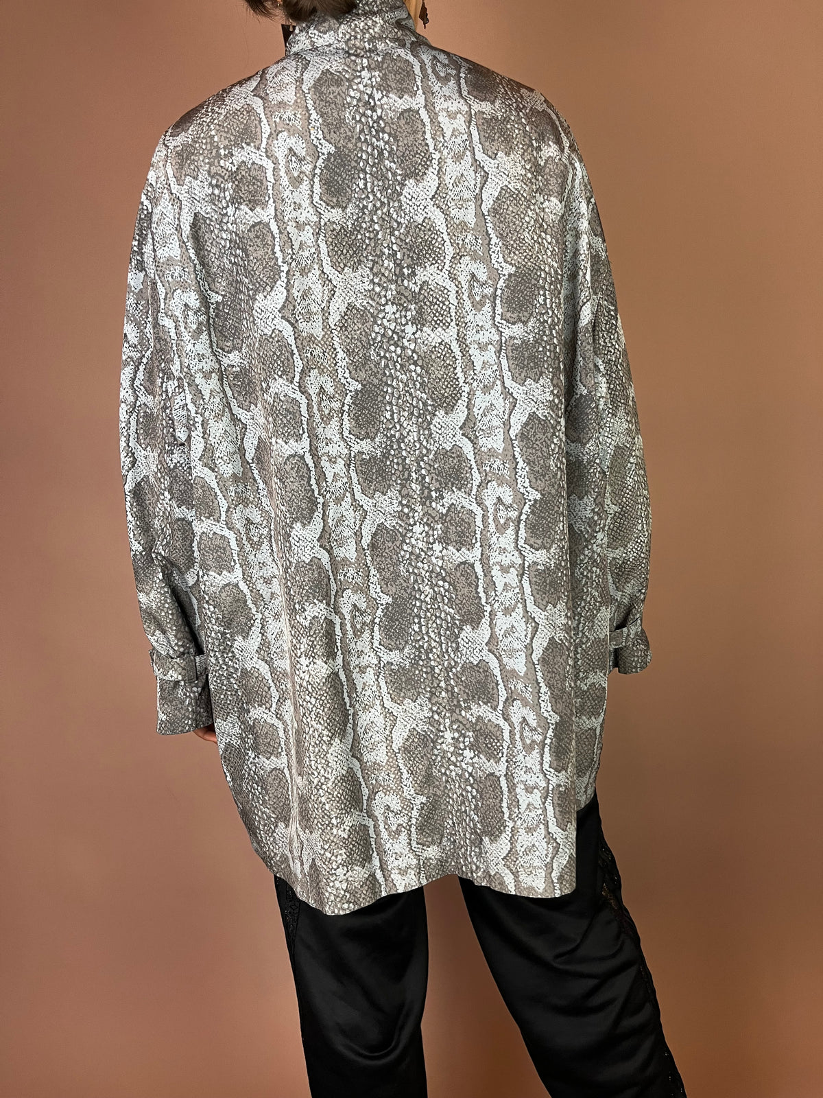 Kemper Jacke in Snake Print Oversized Gr. 44