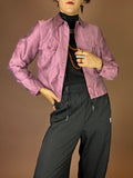 More&More Jacke in schimmerndem Mauve Gr. 36/38