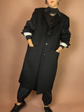 Borrowed from the Boys Wollmantel in Schwarz Gr. L
