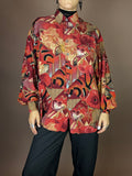 Autumn Chaos 90s Hemd mit wildem Print Gr. M