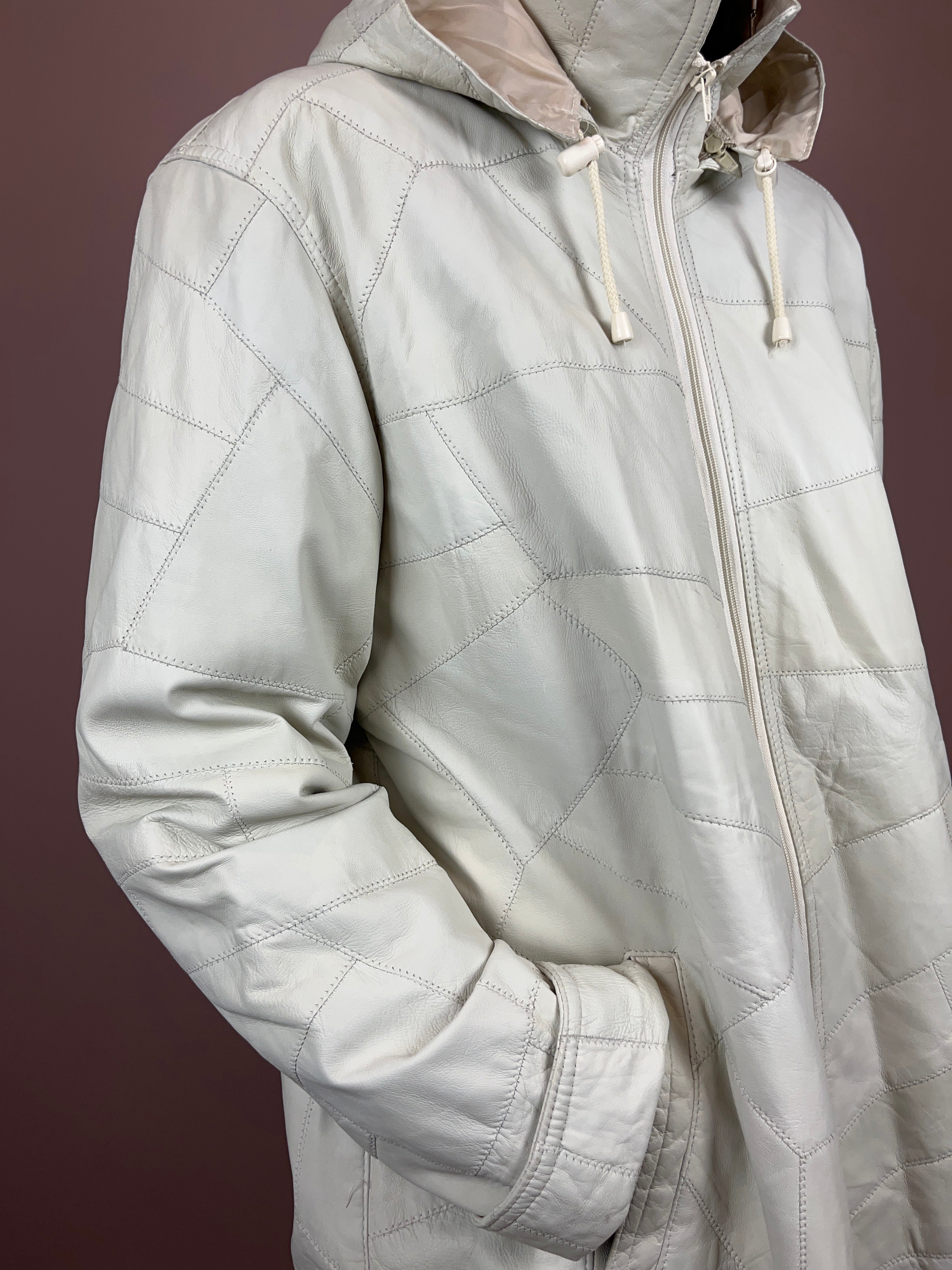 Leathercoat Hood Creme Soft Gr. 40