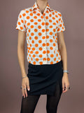 Blouse Dots 70s Gr. 34/36
