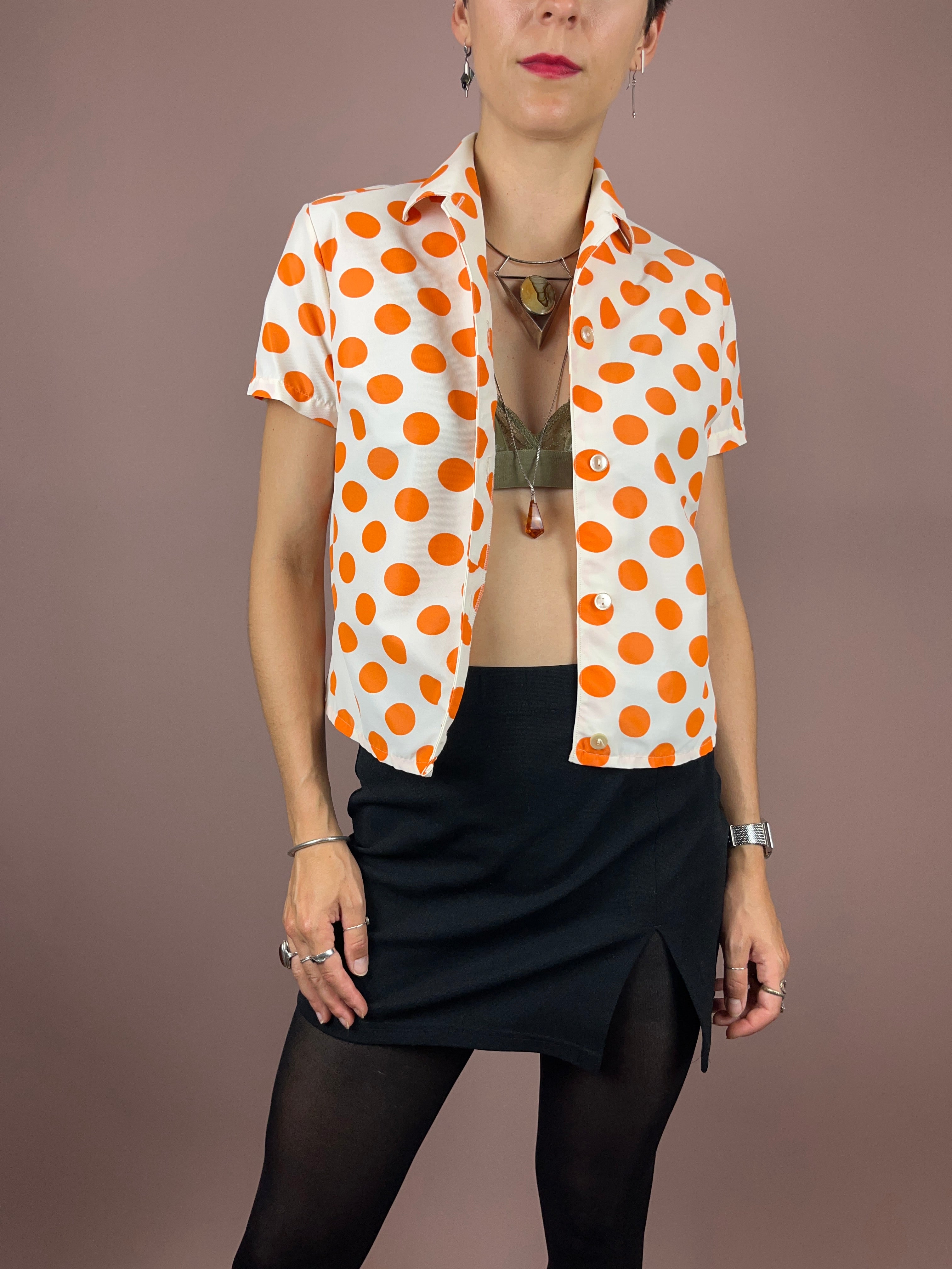 Blouse Dots 70s Gr. 34/36