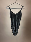 Body Samt Dunkelbraun Gr. 34