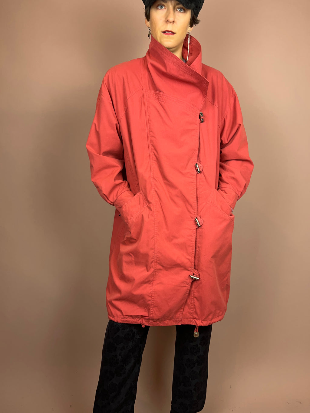 Trenchcoat Salmon Cotton Gr. 36/38