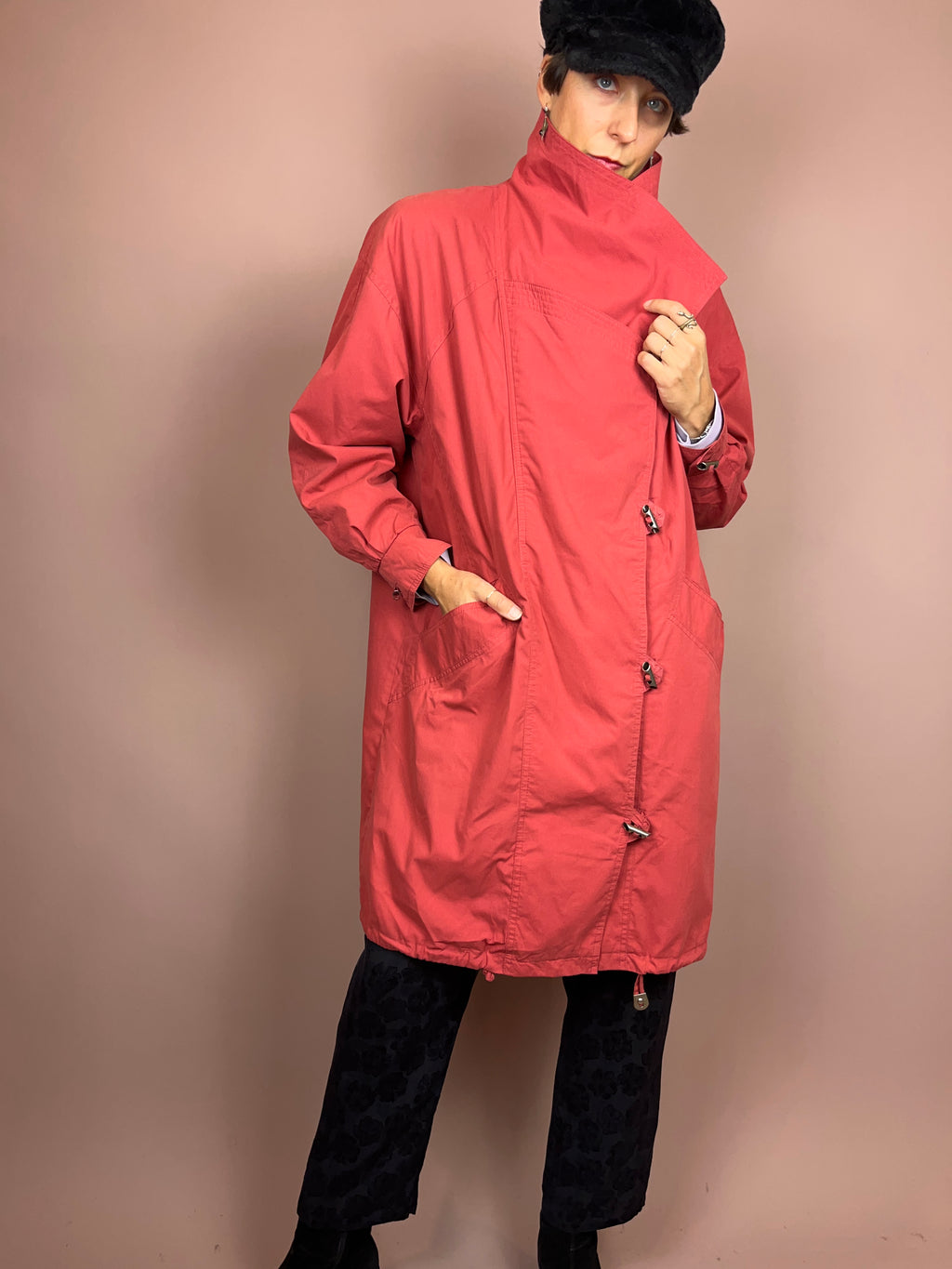 Trenchcoat Salmon Cotton Gr. 36/38